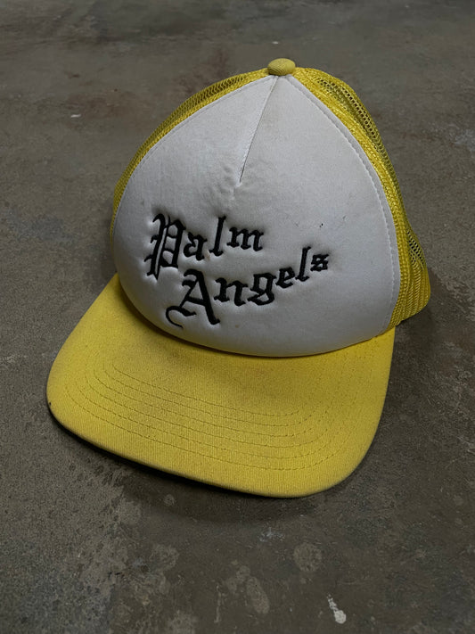 Palm Angels Cap White Yellow Used OS