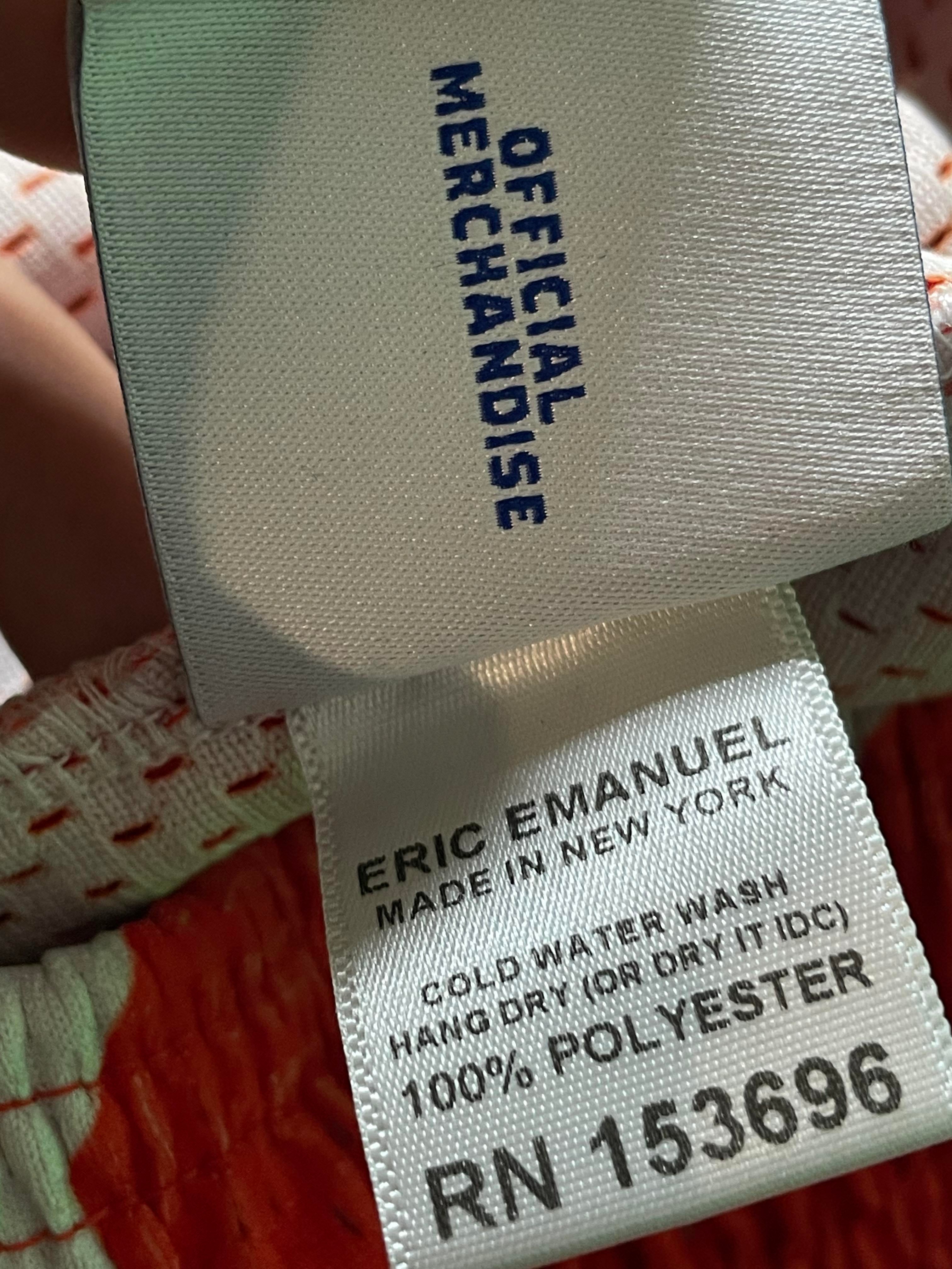 Eric Emanuel 'Flames' Orange & Purple Shorts