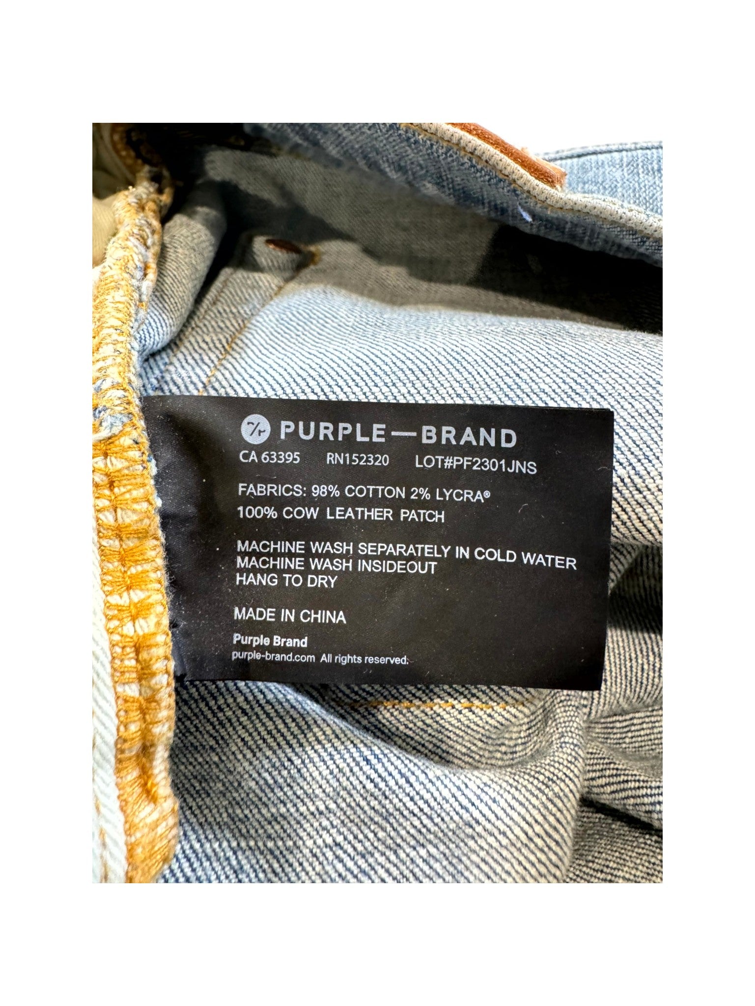 Purple Brand Light Wash Jeans
