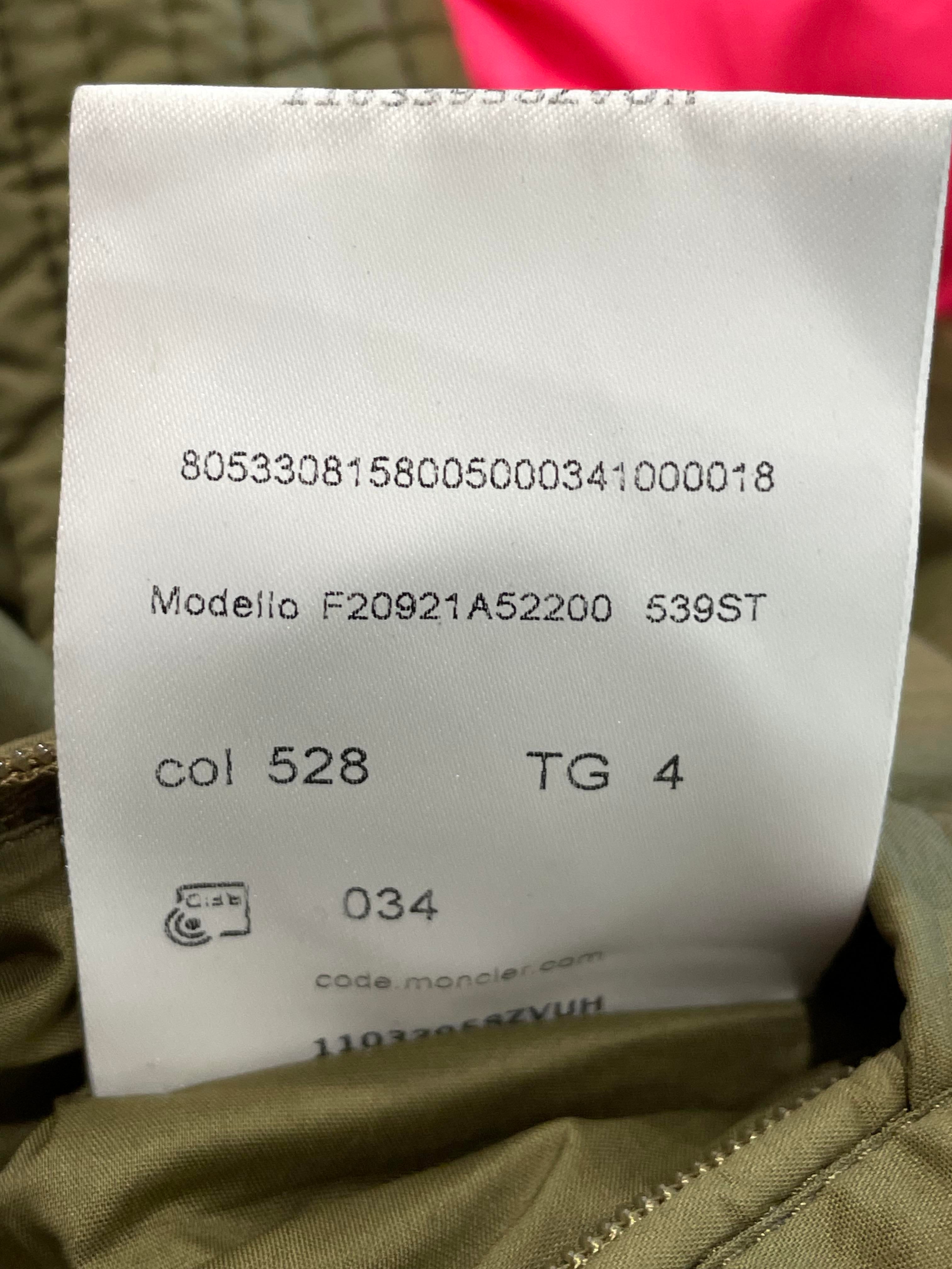 Moncler Pink Puffer Coat