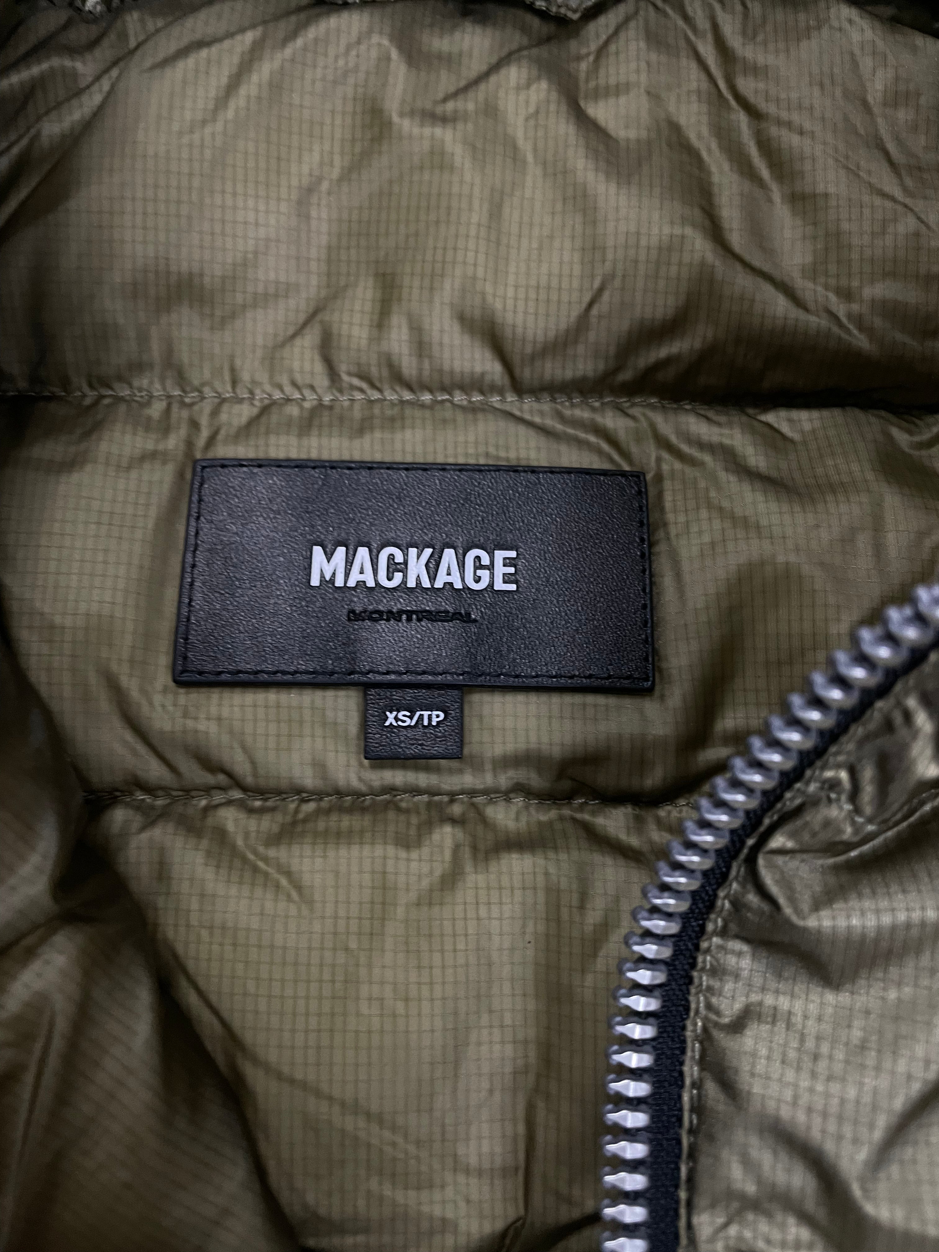 Mackage Light Jacket Olive New XS With Tags