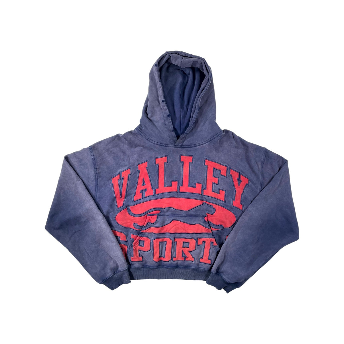 Vale Logo Navy & Red Hoodie
