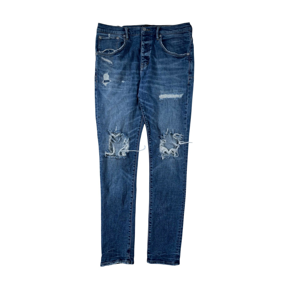 Purple Brand Ripped Dark Wash Jeans