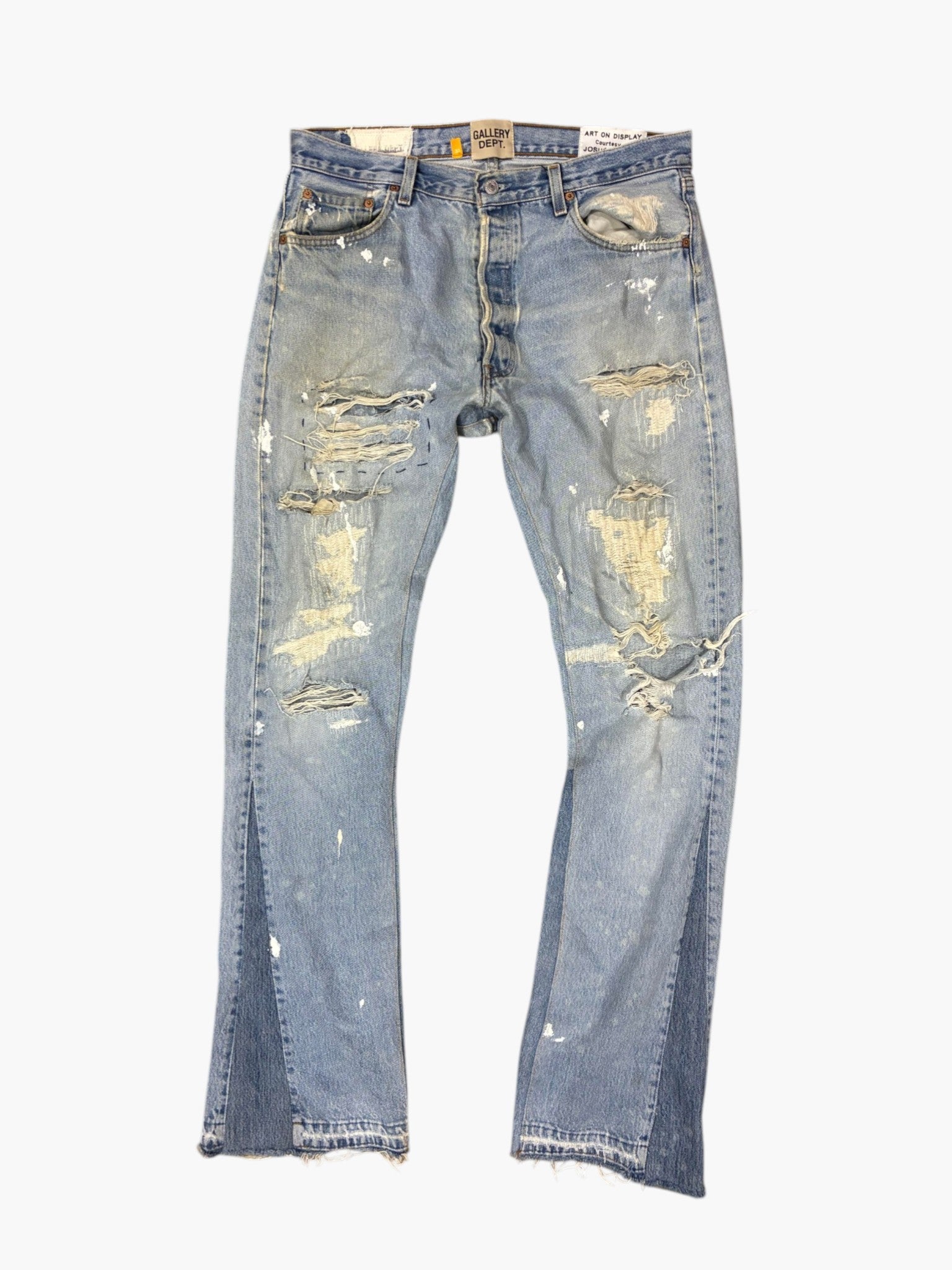 Gallery Dept 'Baggy Ripped' Light Wash Jeans