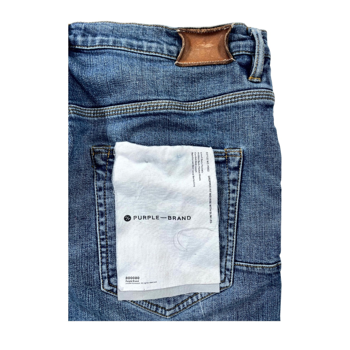 Purple Brand Ripped Dark Wash Jeans