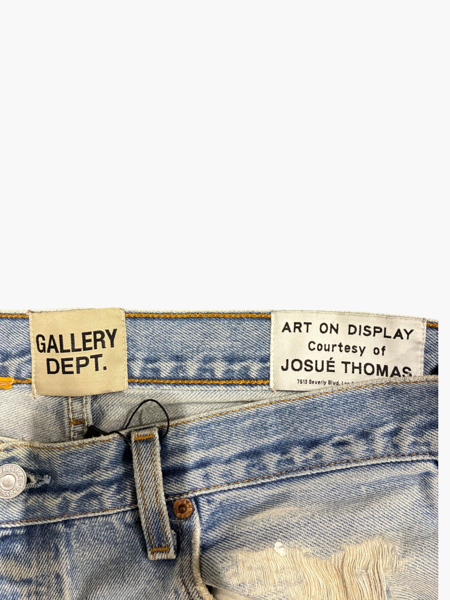 Gallery Dept 'Baggy Ripped' Light Wash Jeans