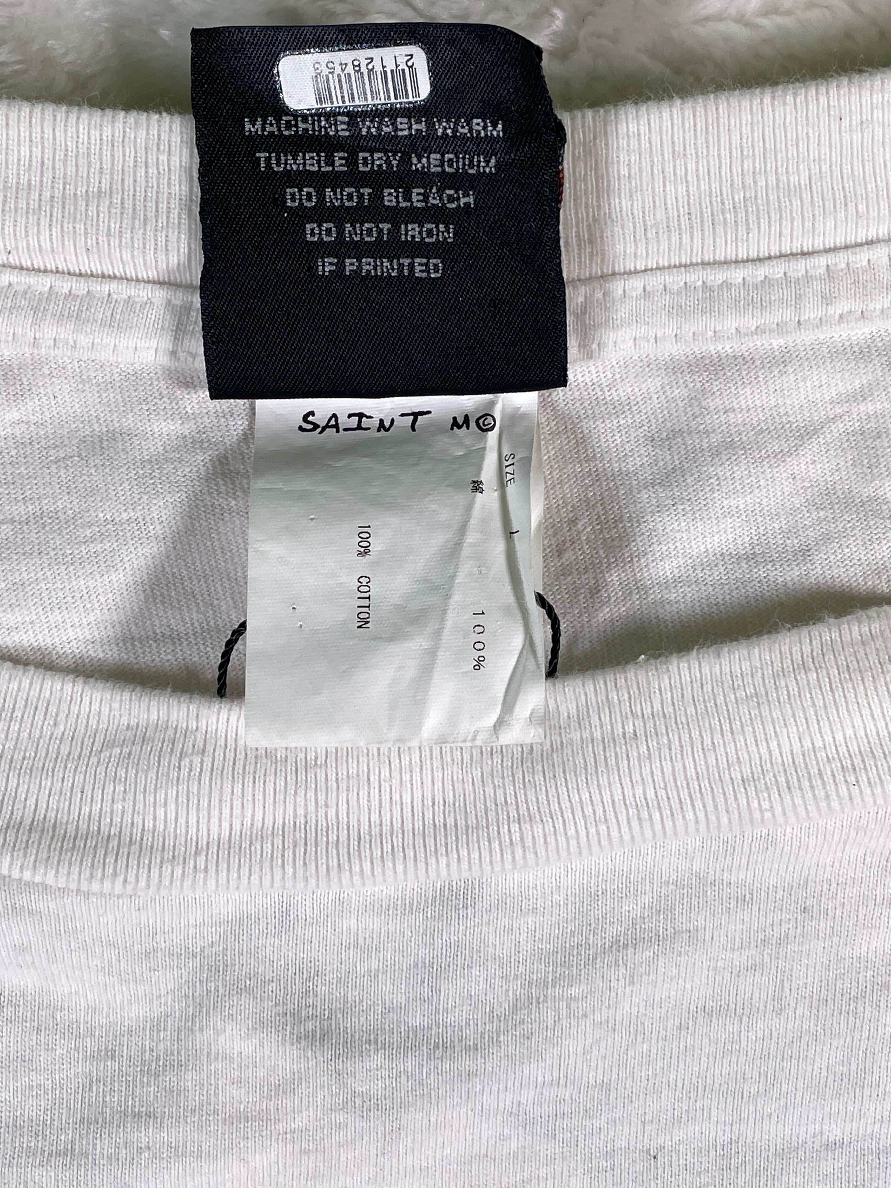 Saint Michael x Vlone 'RIP Jesus' White Tee