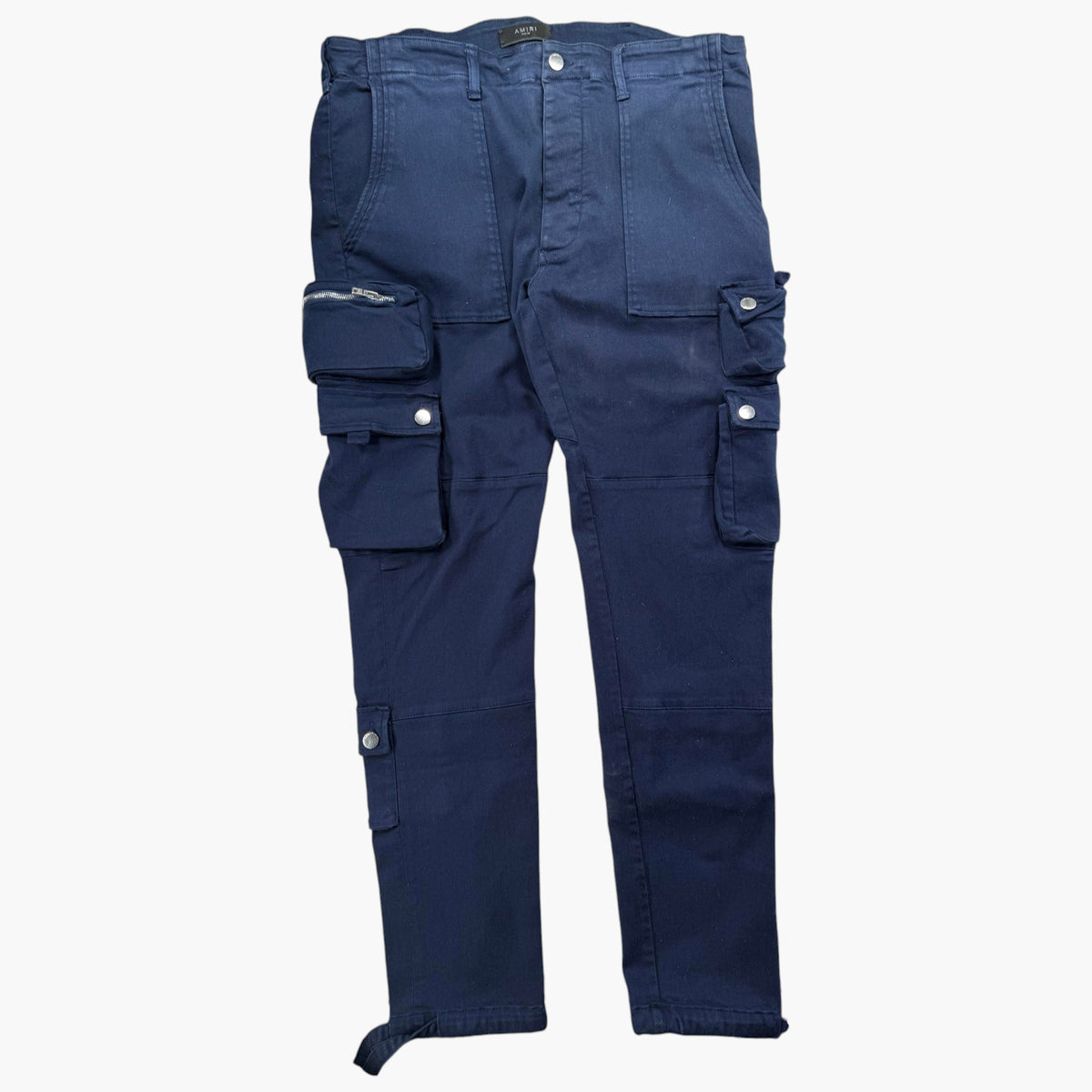 Amiri Denim Navy Cargo Pants