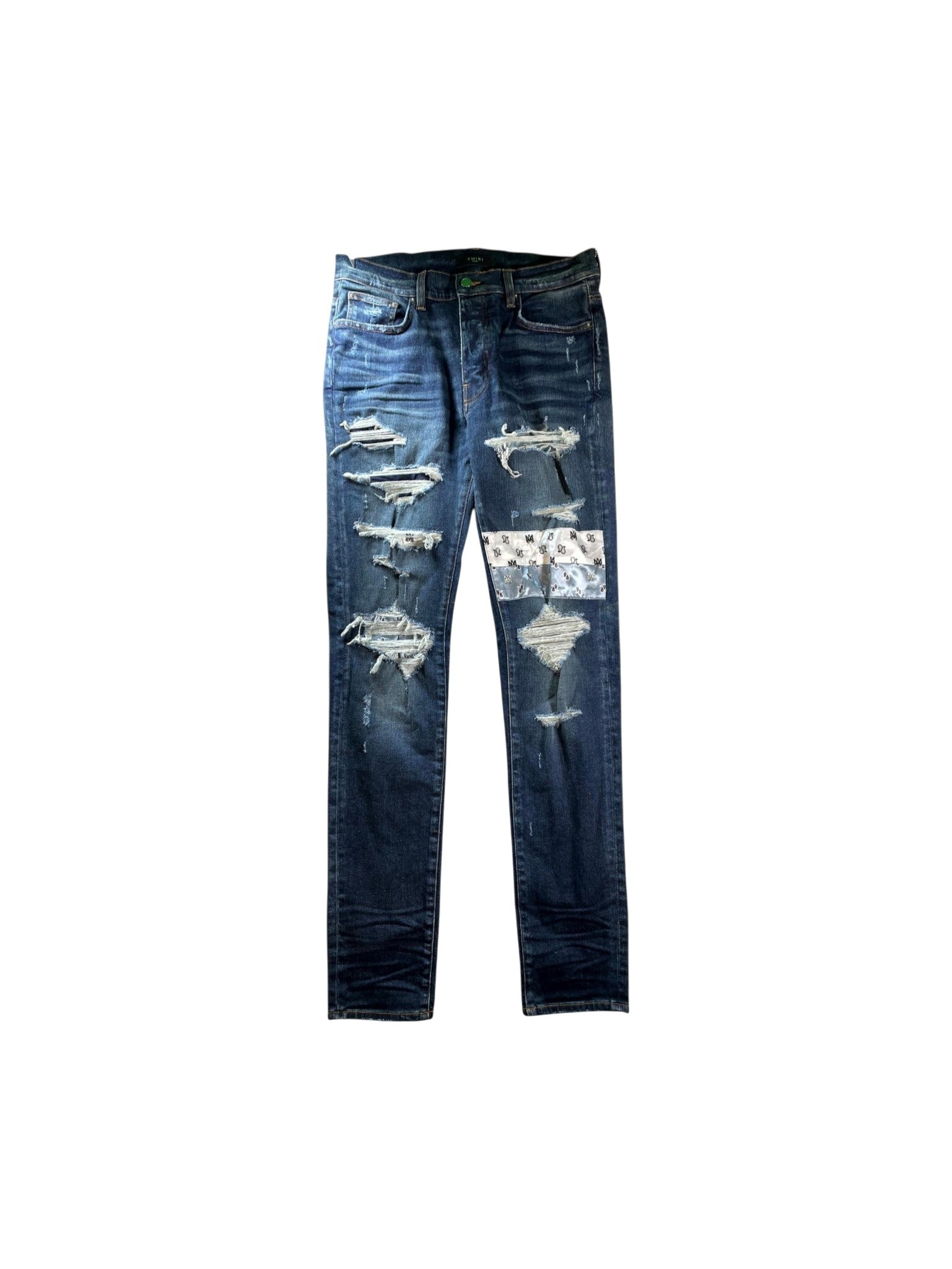 Amiri "Paisley MA" Navy Wash Jeans