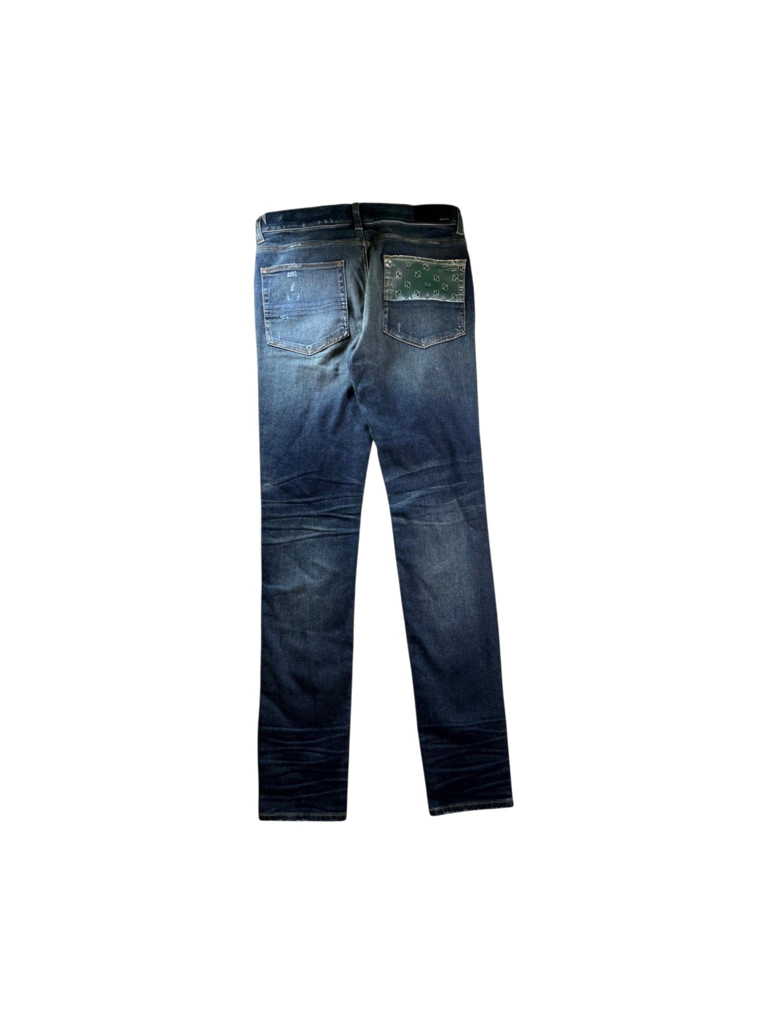 Amiri "Paisley MA" Navy Wash Jeans