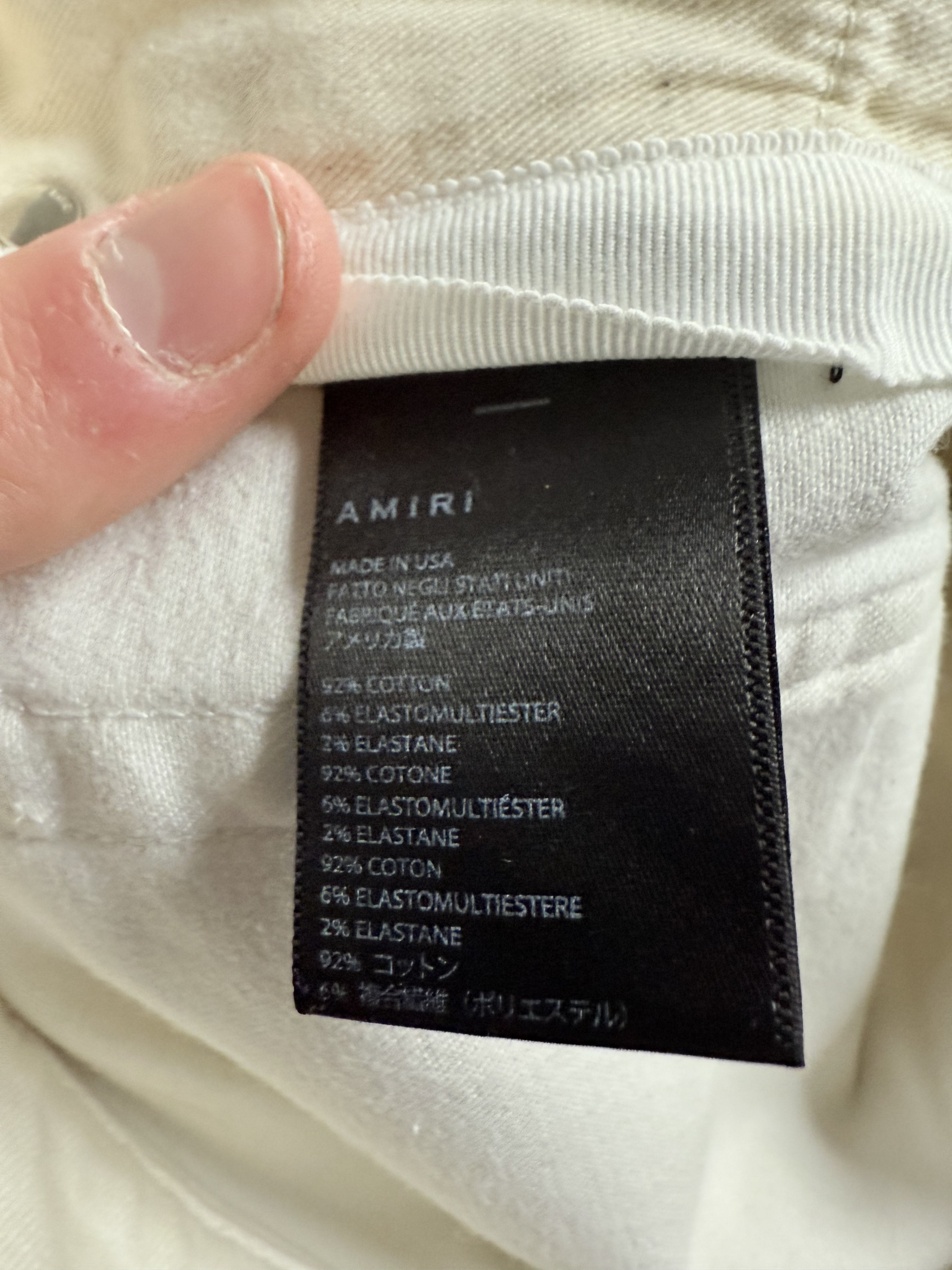 Amiri Thrasher White Paisley Jeans
