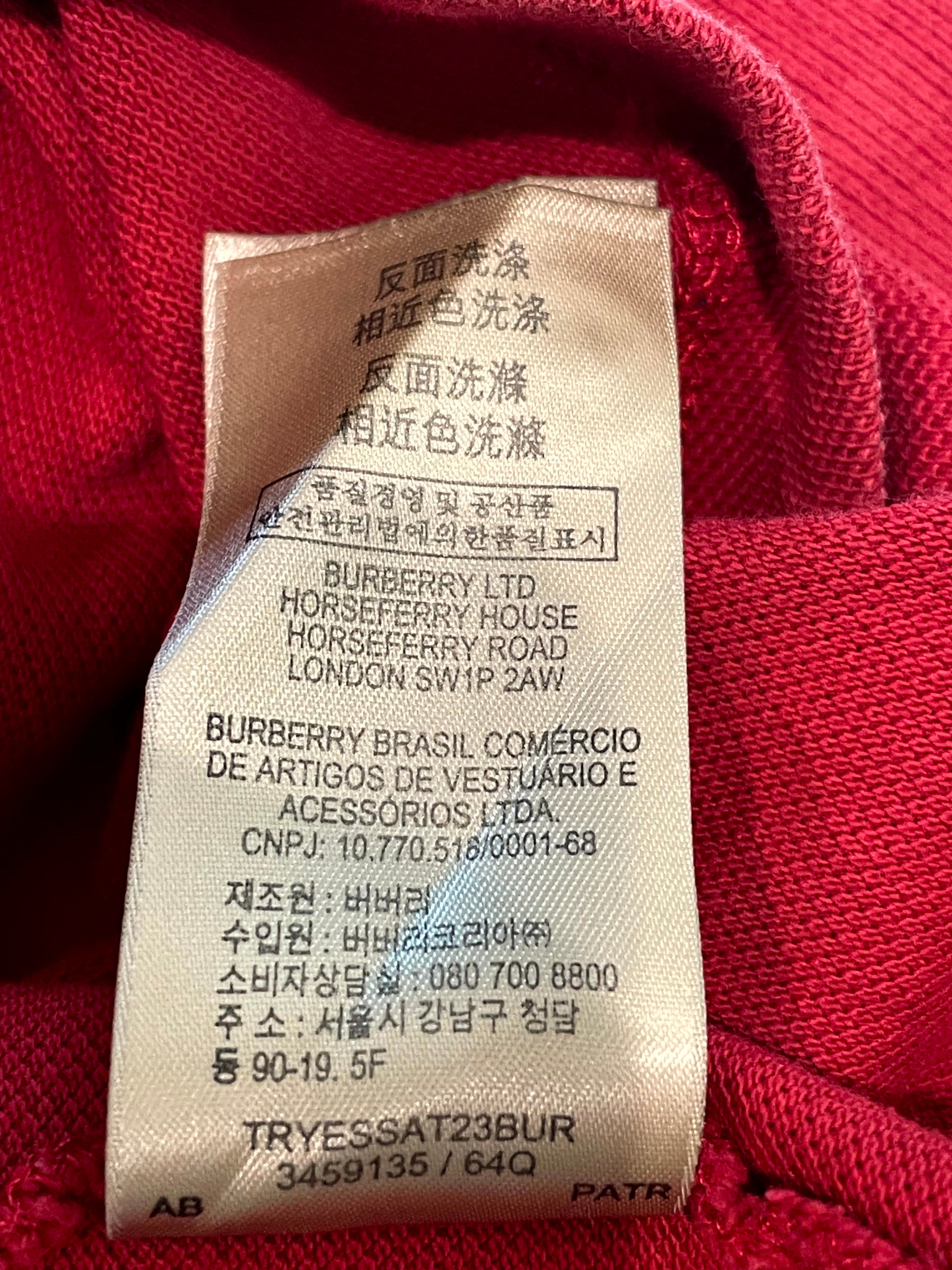 Burberry Red Polo