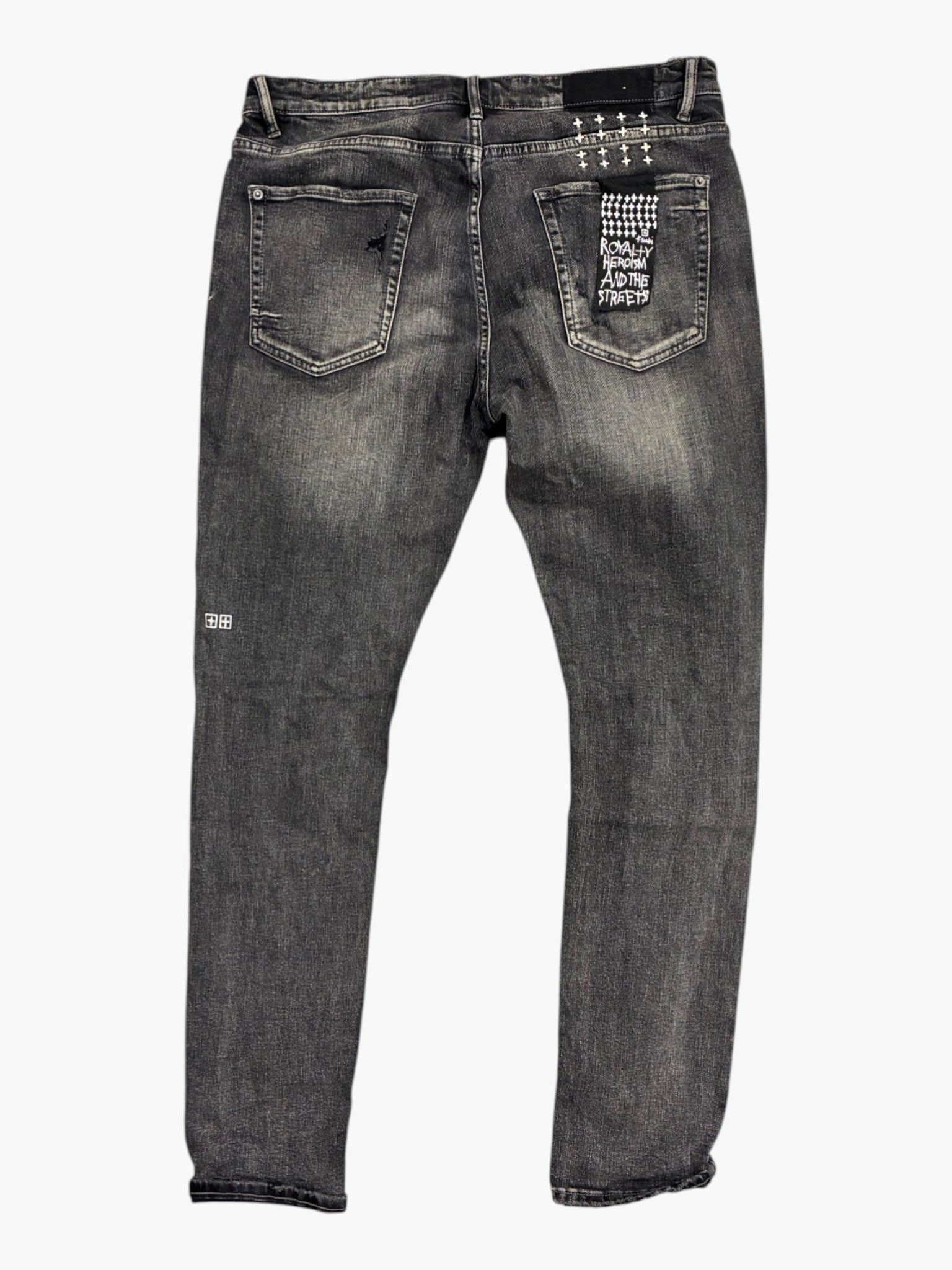 Ksubi Ripped Heroism Black Wash Jeans