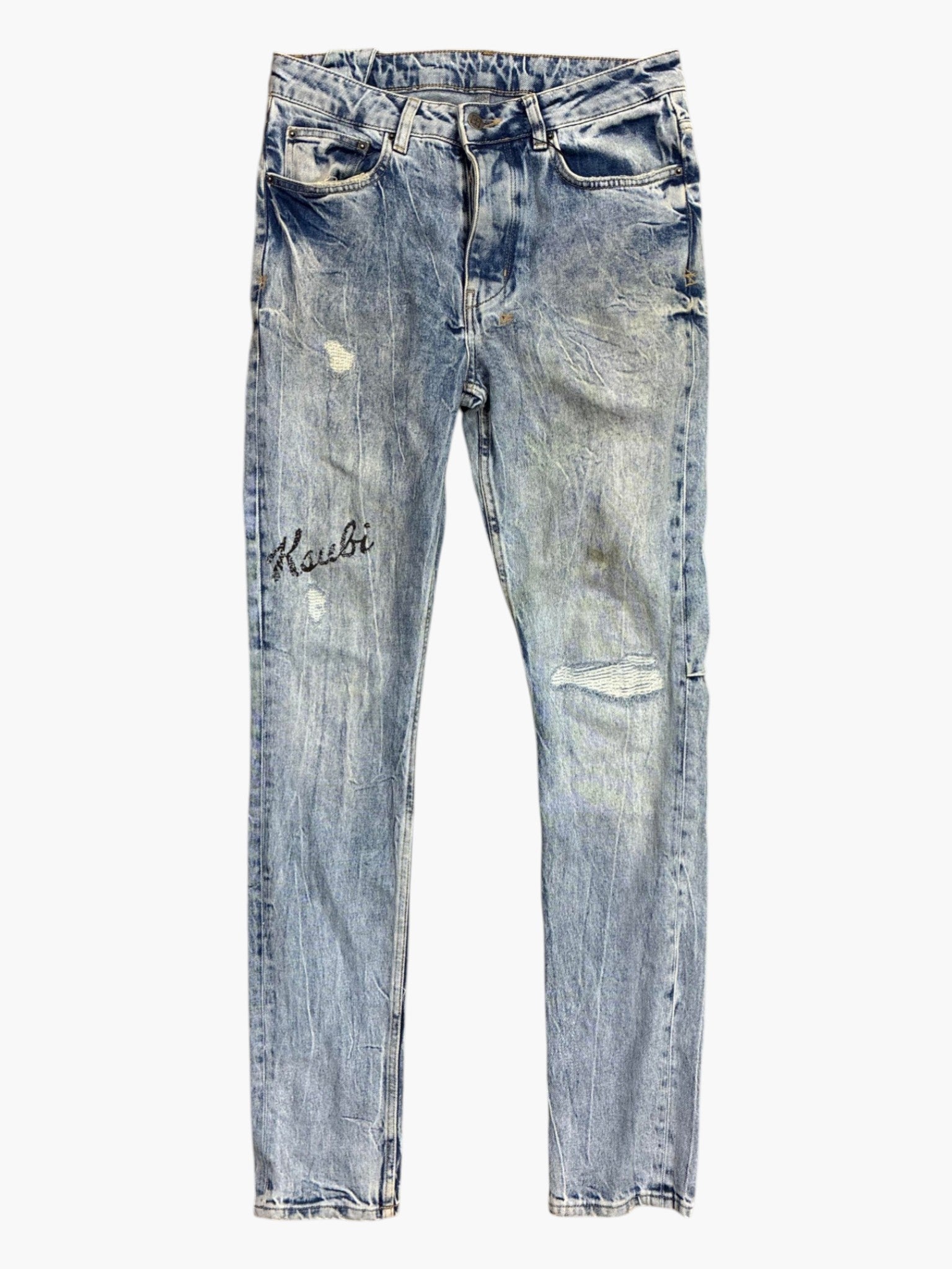 Ksubi Knee Rip Light Wash Jeans
