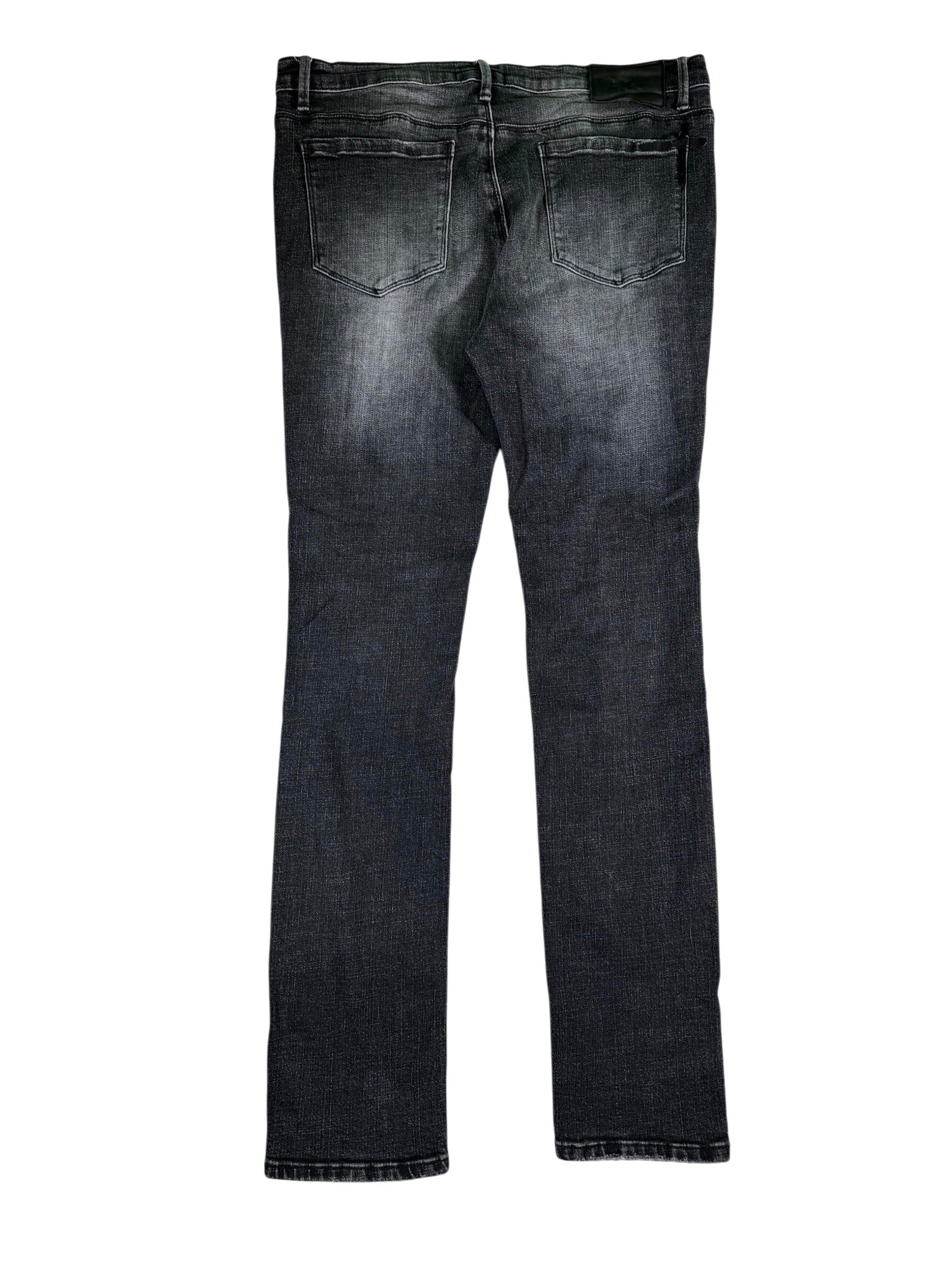 RTA Embroiderded Logo Grey Wash Jeans