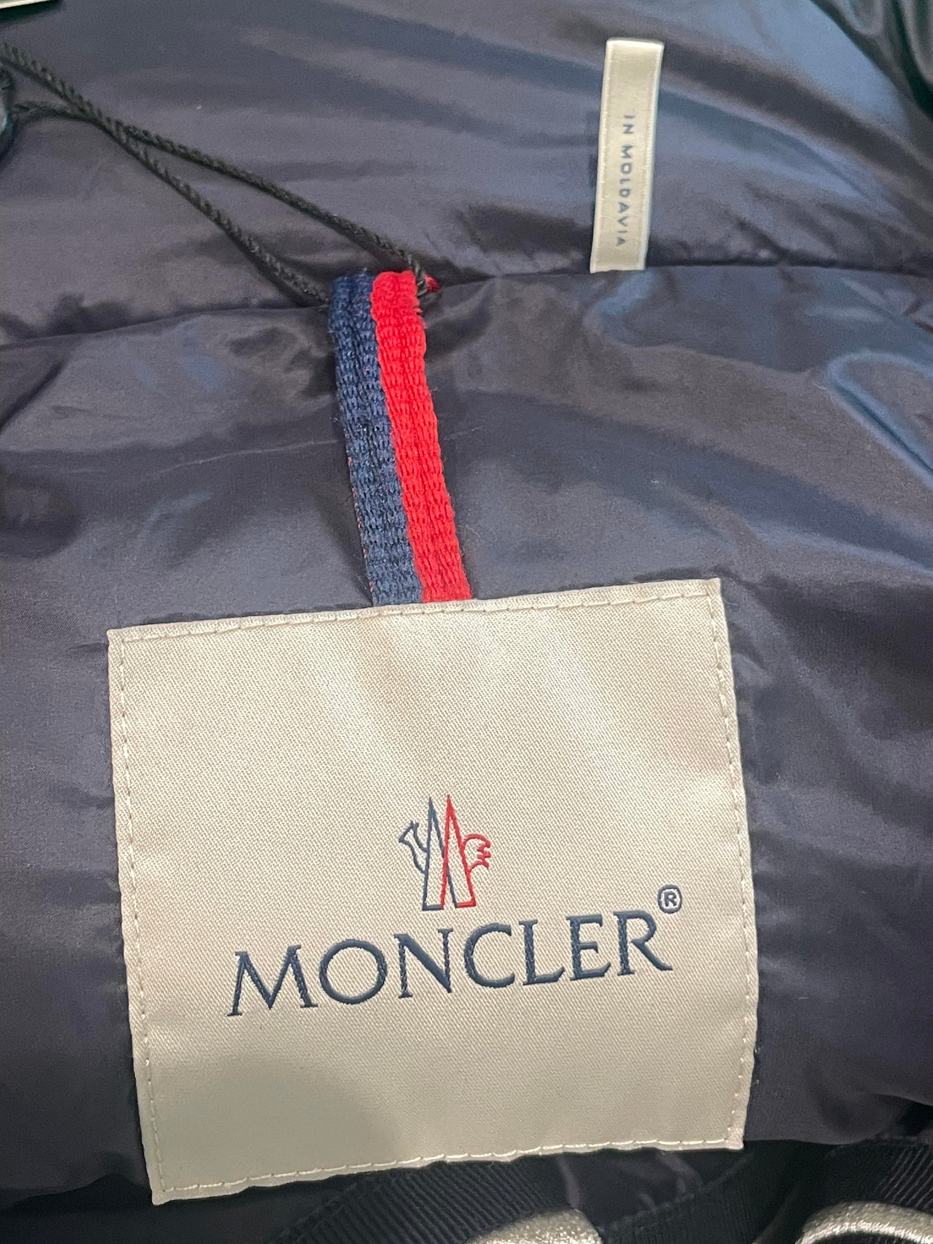 Moncler Navy Puffer Coat