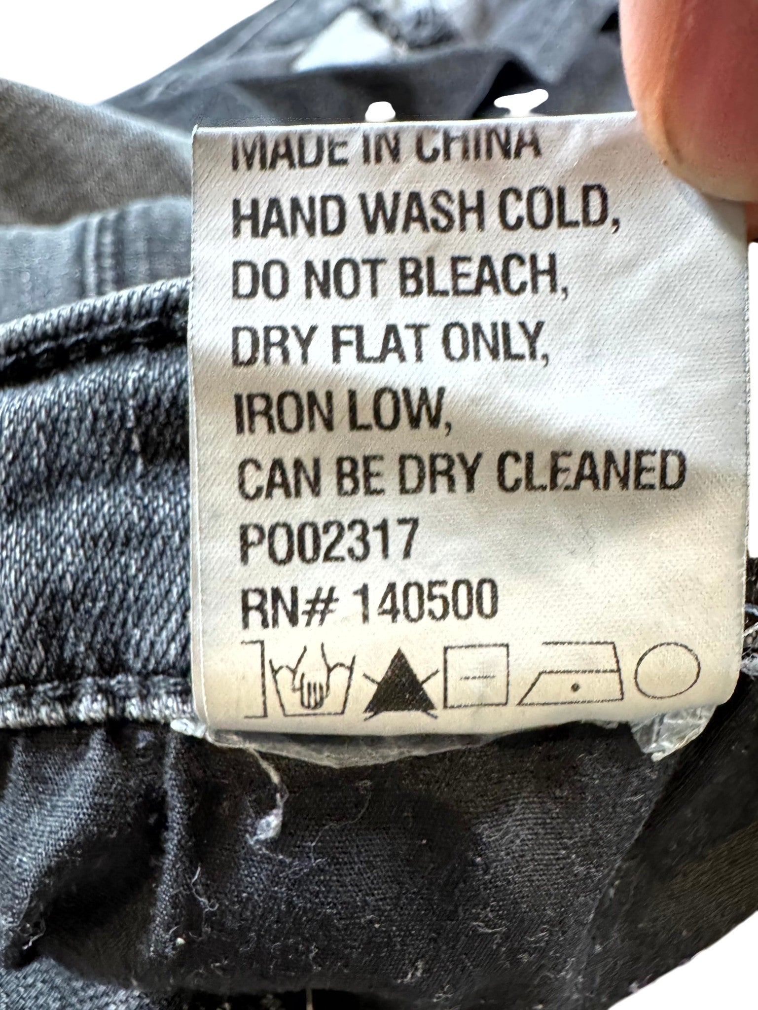 RTA Embroiderded Logo Grey Wash Jeans