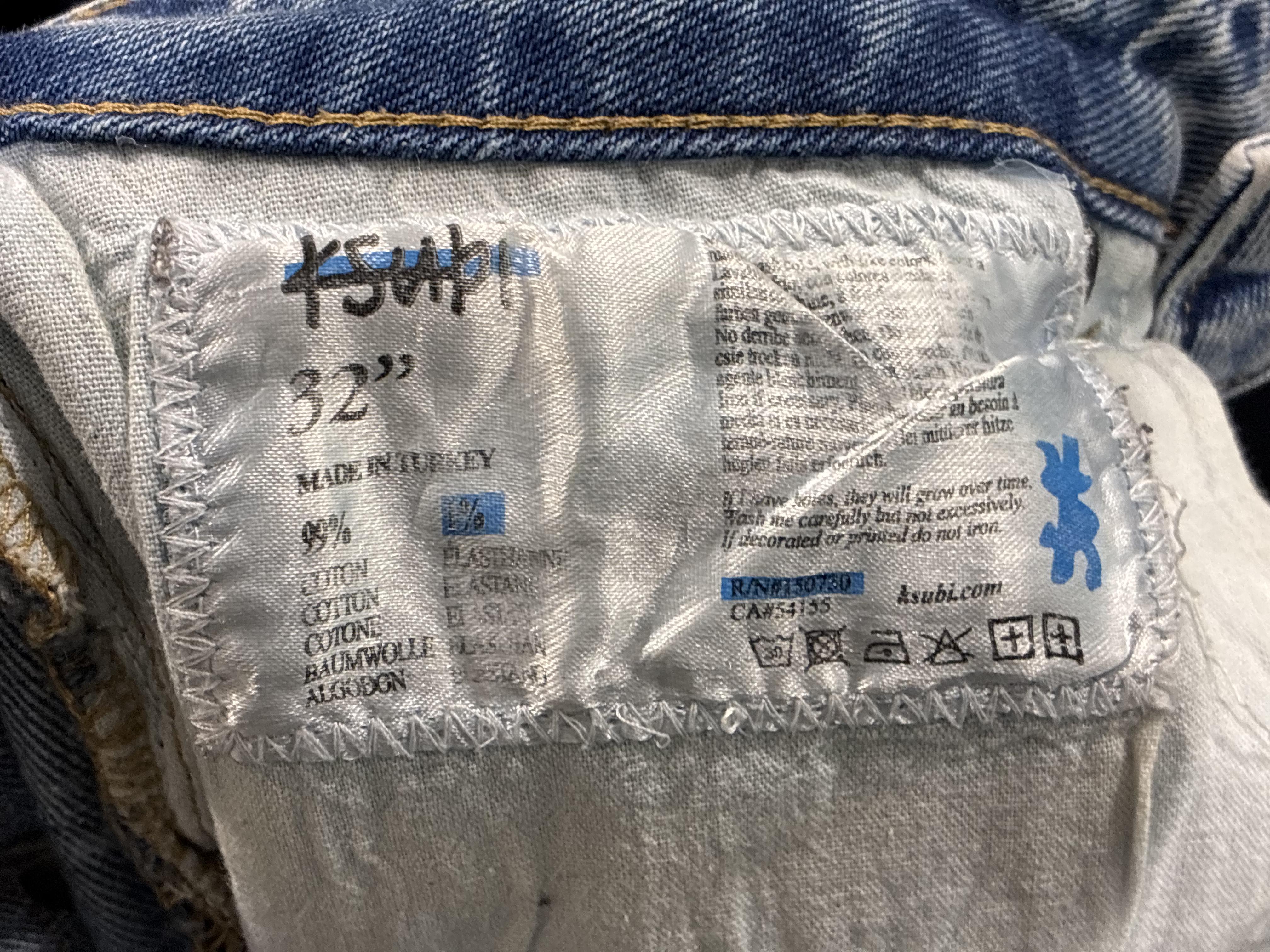 Ksubi Knee Rip Light Wash Jeans
