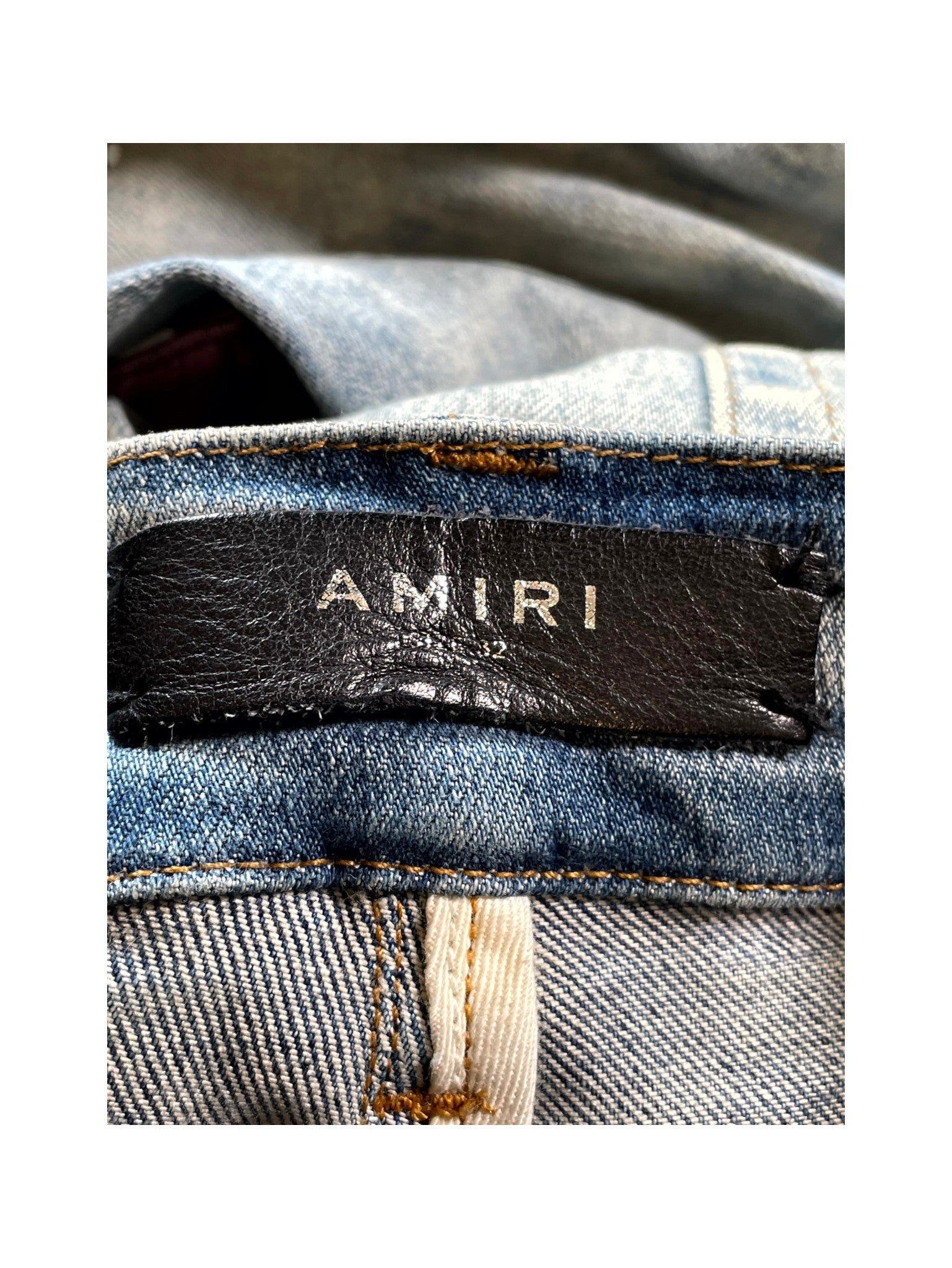 Amiri Tie Dye Patchwork Light Wash & Multicolor Jeans