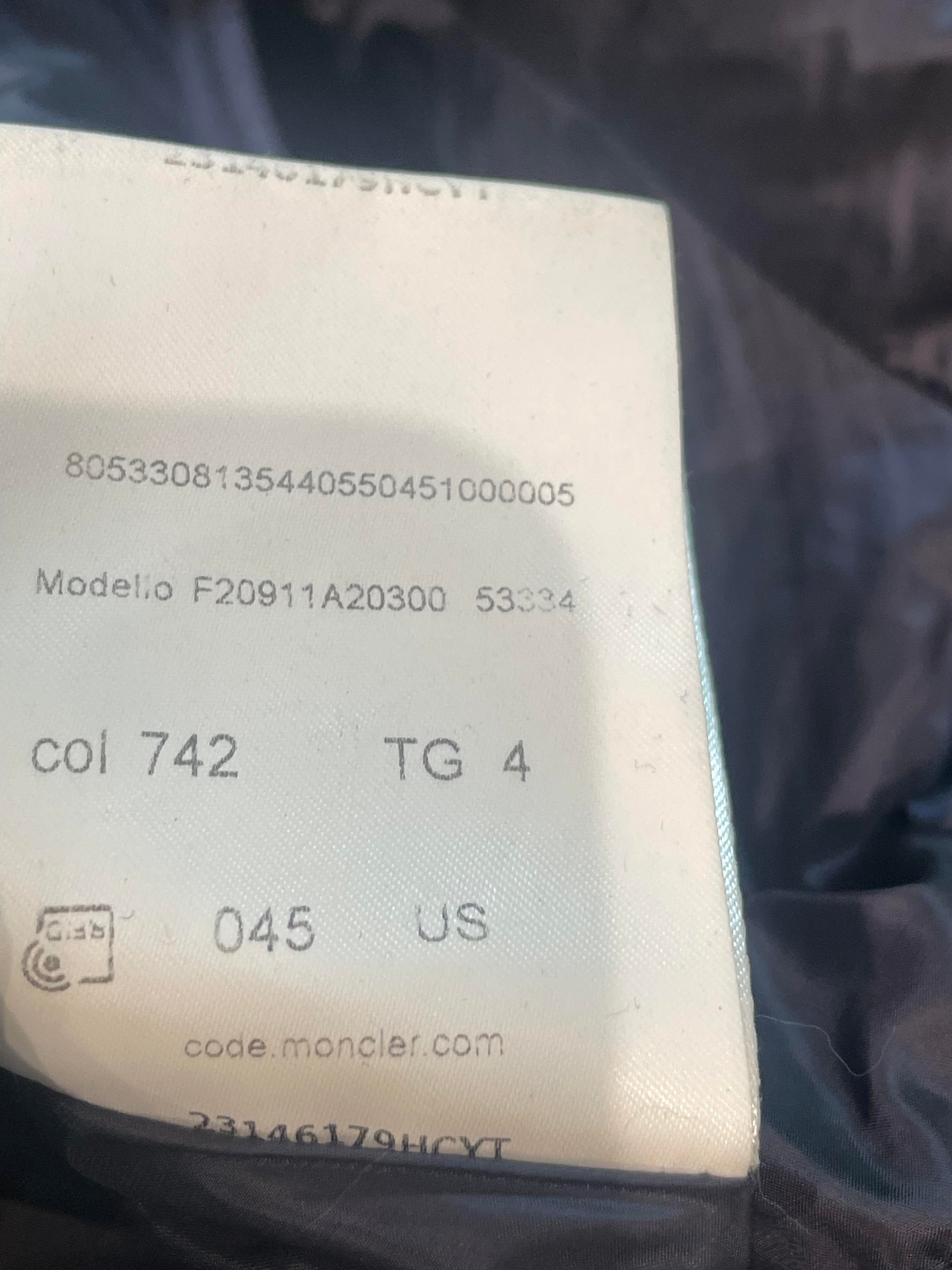 Moncler Navy Puffer Coat