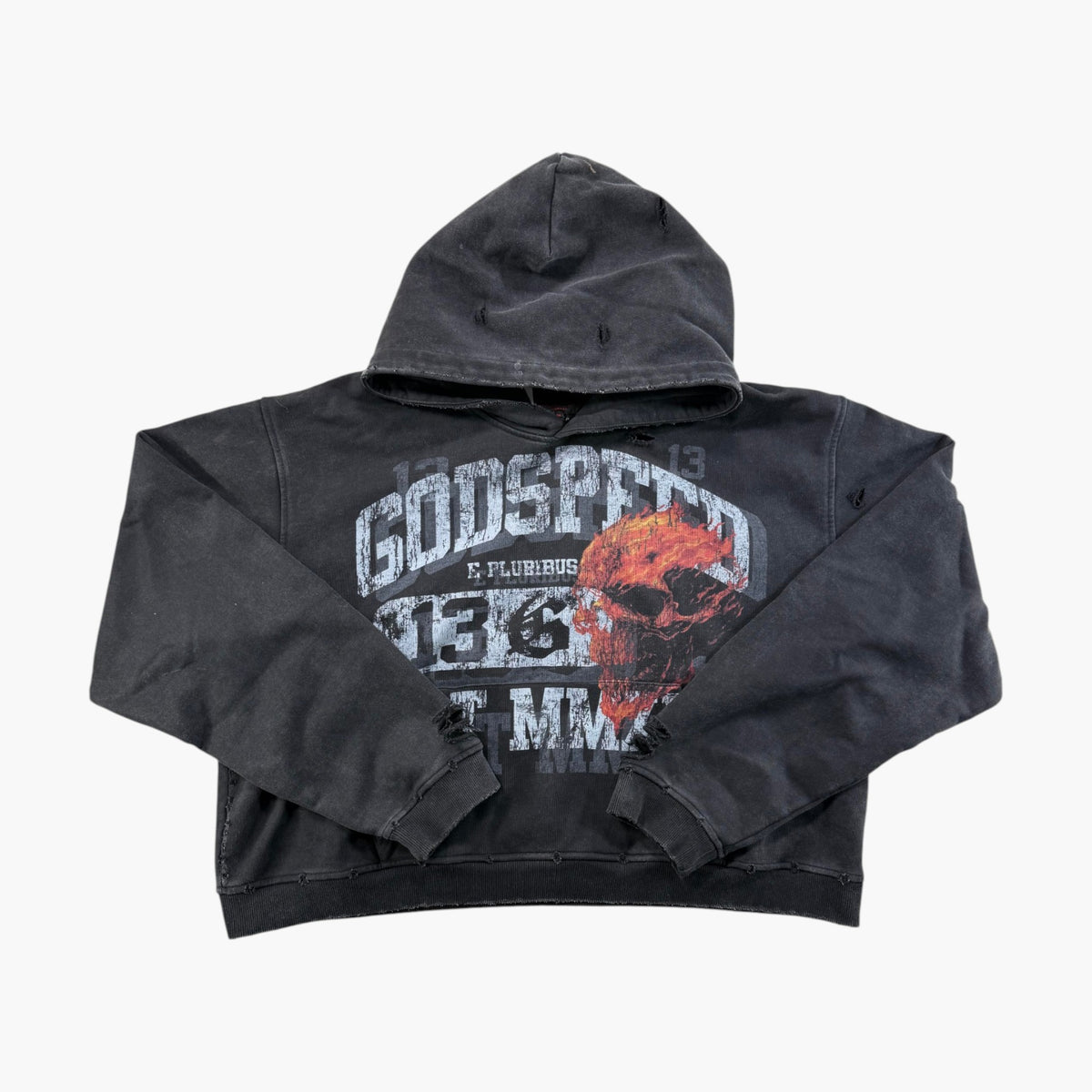 Godspeed Flames Skull Hoodie