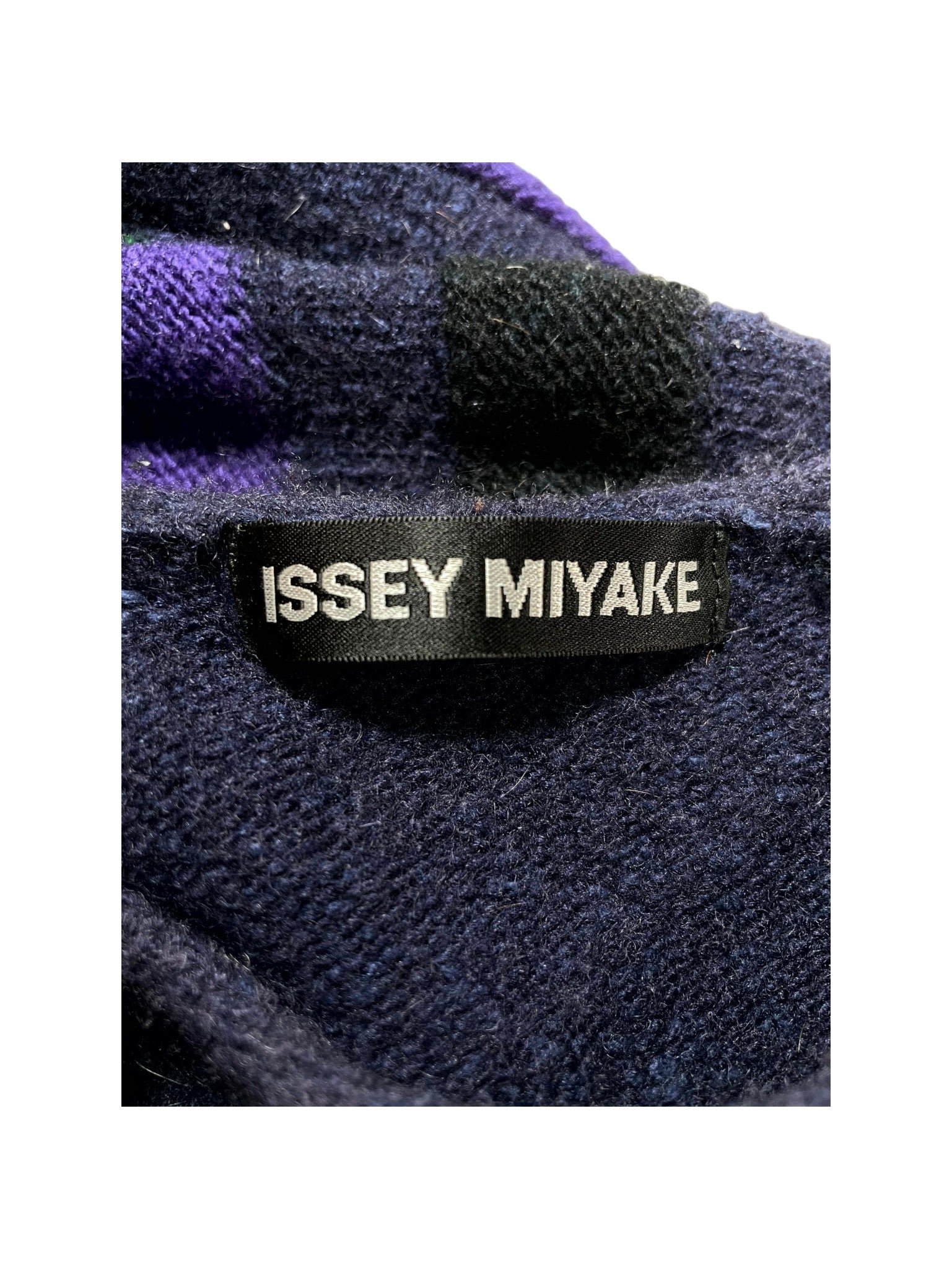Issey Miyake Wool Striped Multicolor Sweater