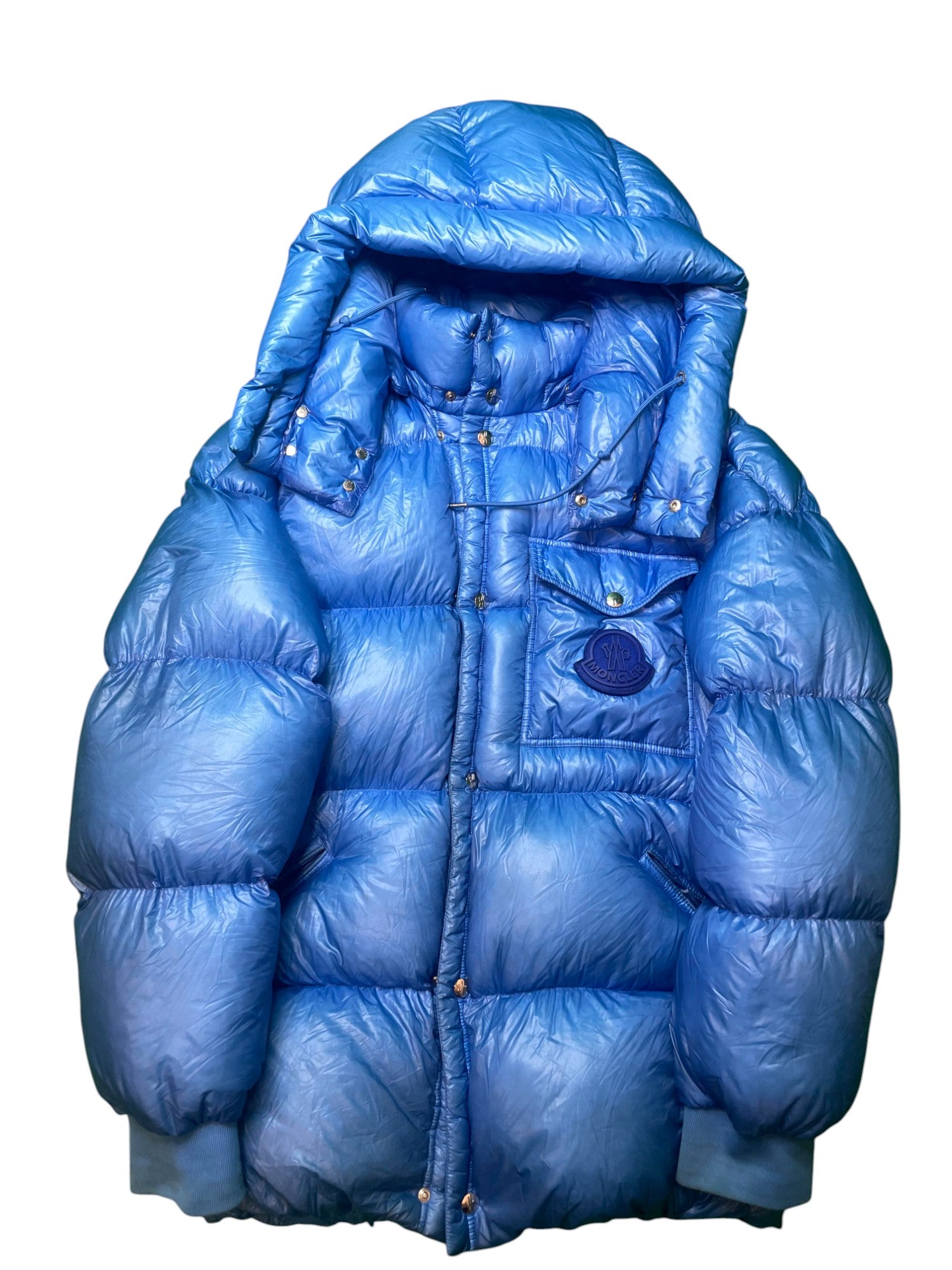 Moncler "Lamentin" Royal Blue Puffer Coat