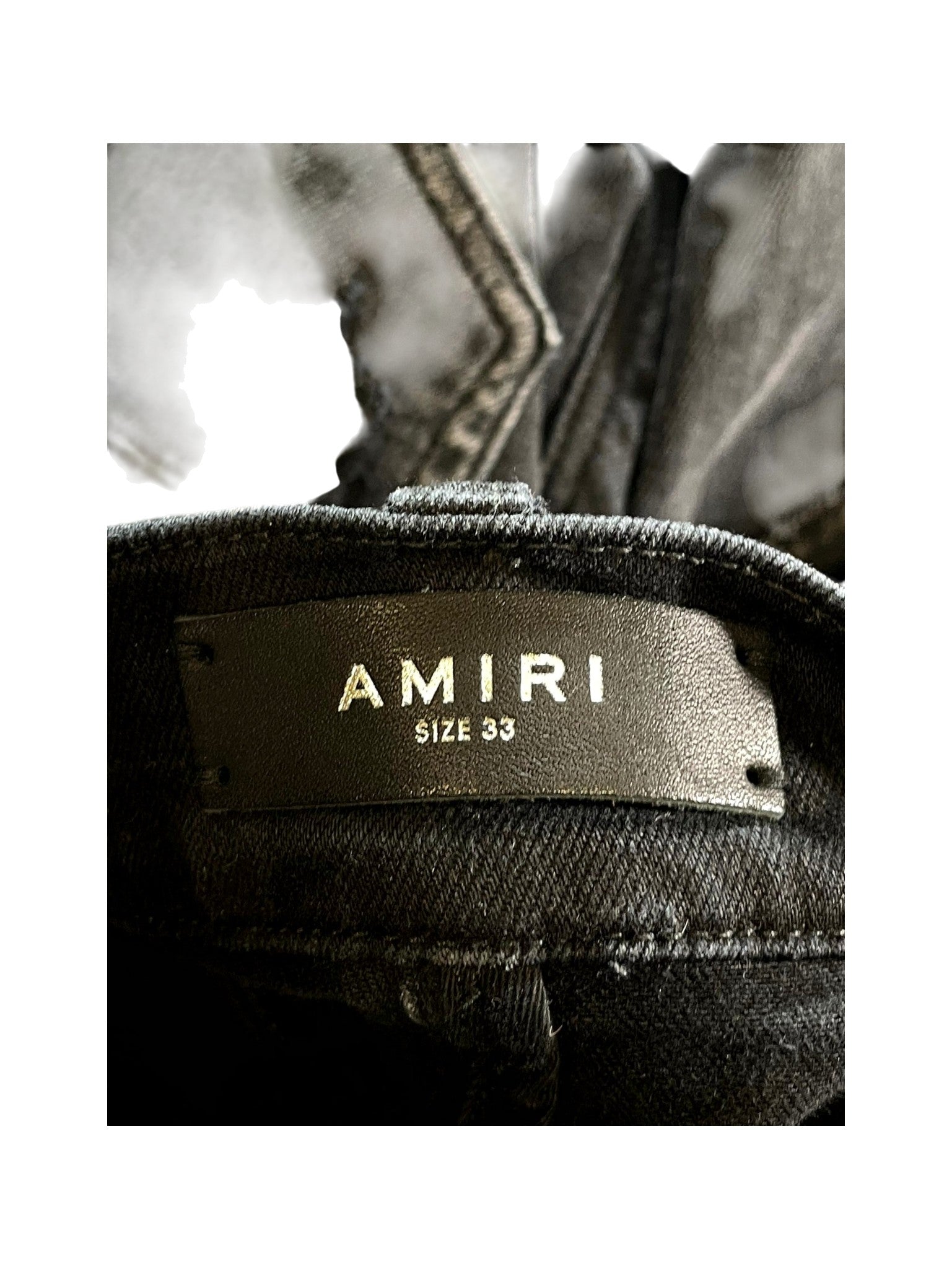 Amiri "Hibiscus" Black Jeans