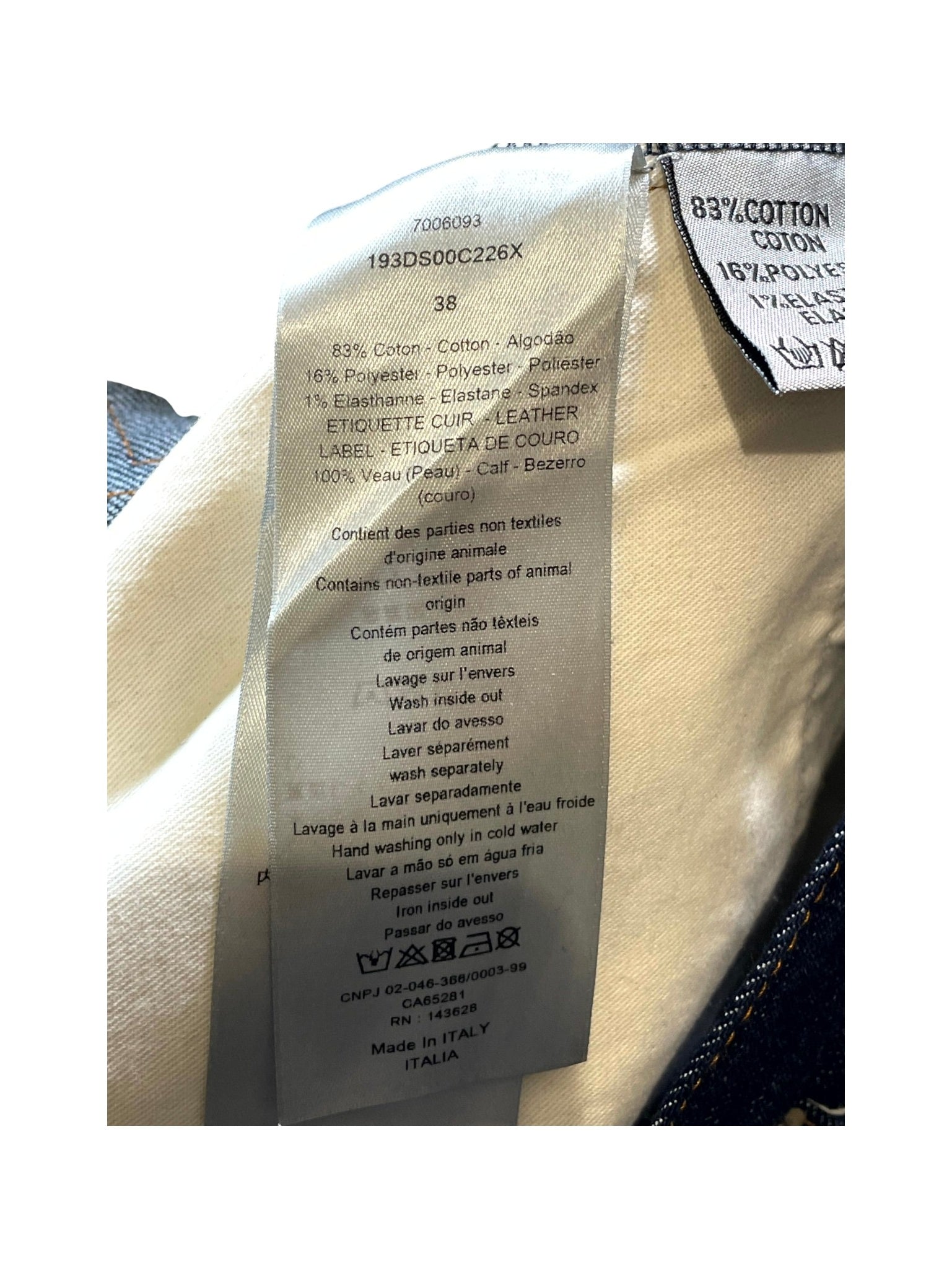 Dior Oblique Navy Jeans