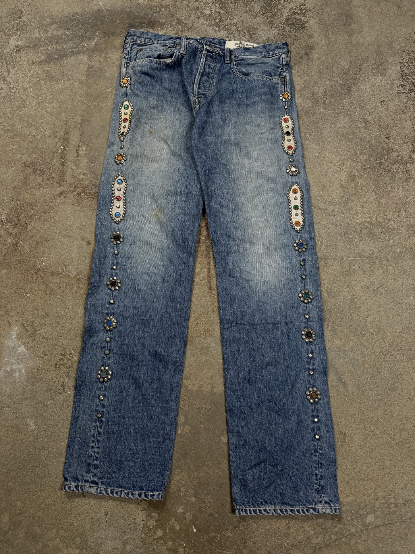 Kapital Gem Studded Jeans Used 32