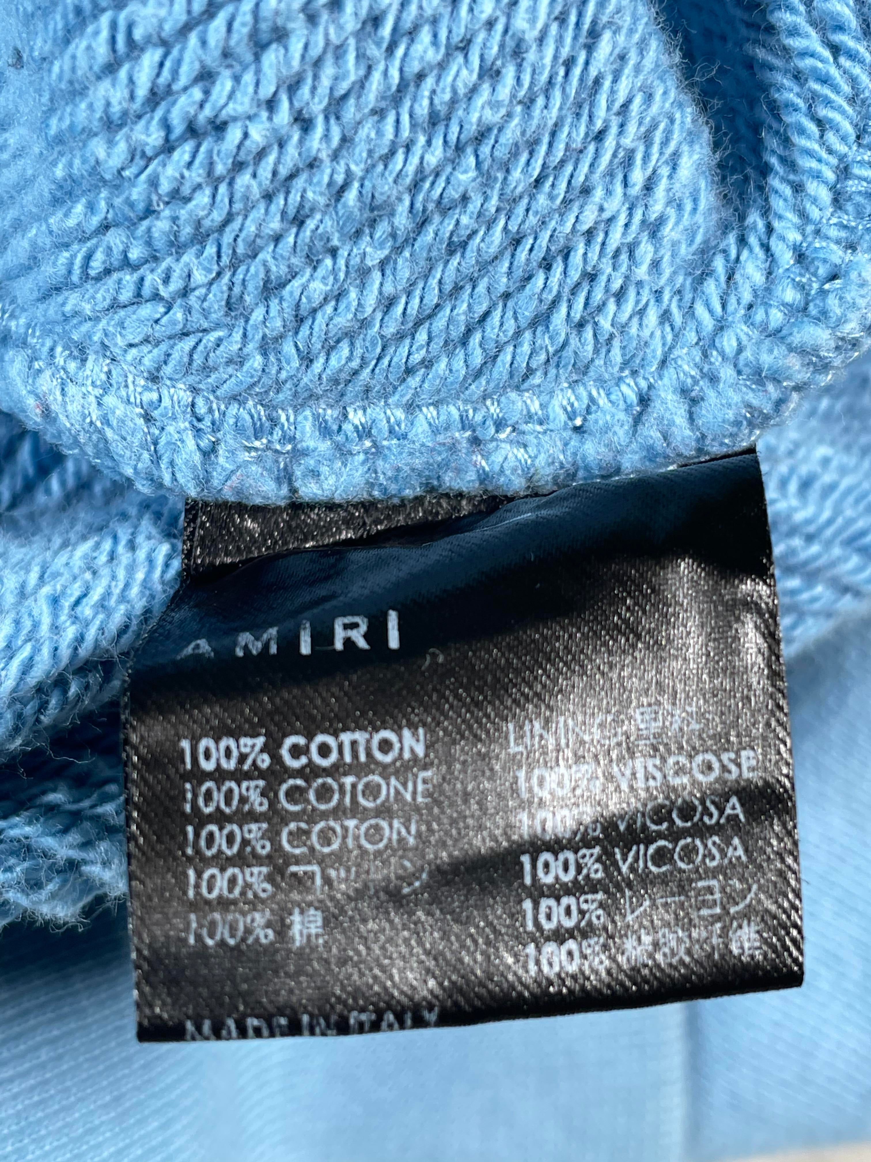 Amiri MA Ouija Board Blue & Yellow Hoodie