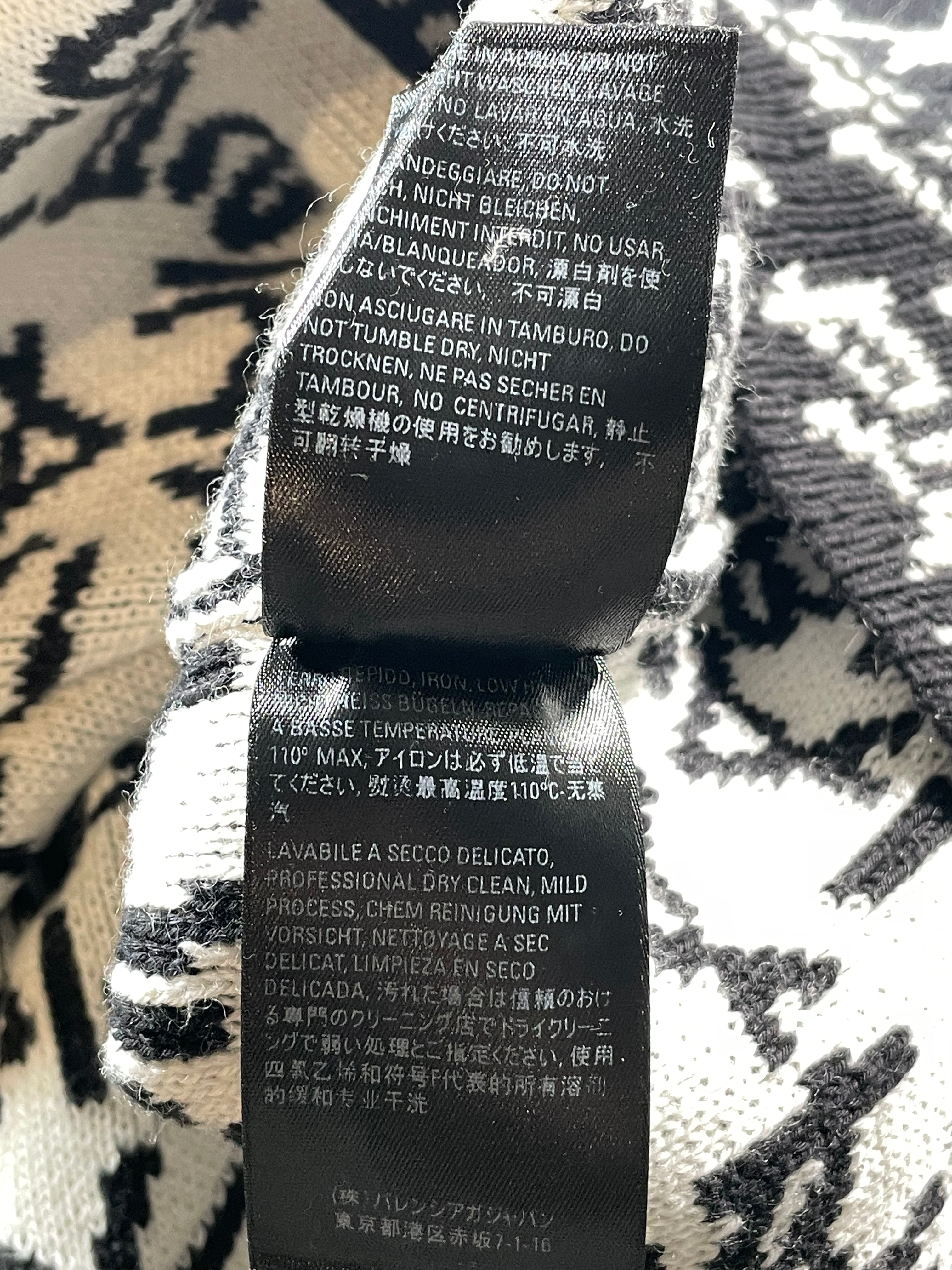 Balenciaga Knit Monogram Black & White Sweater
