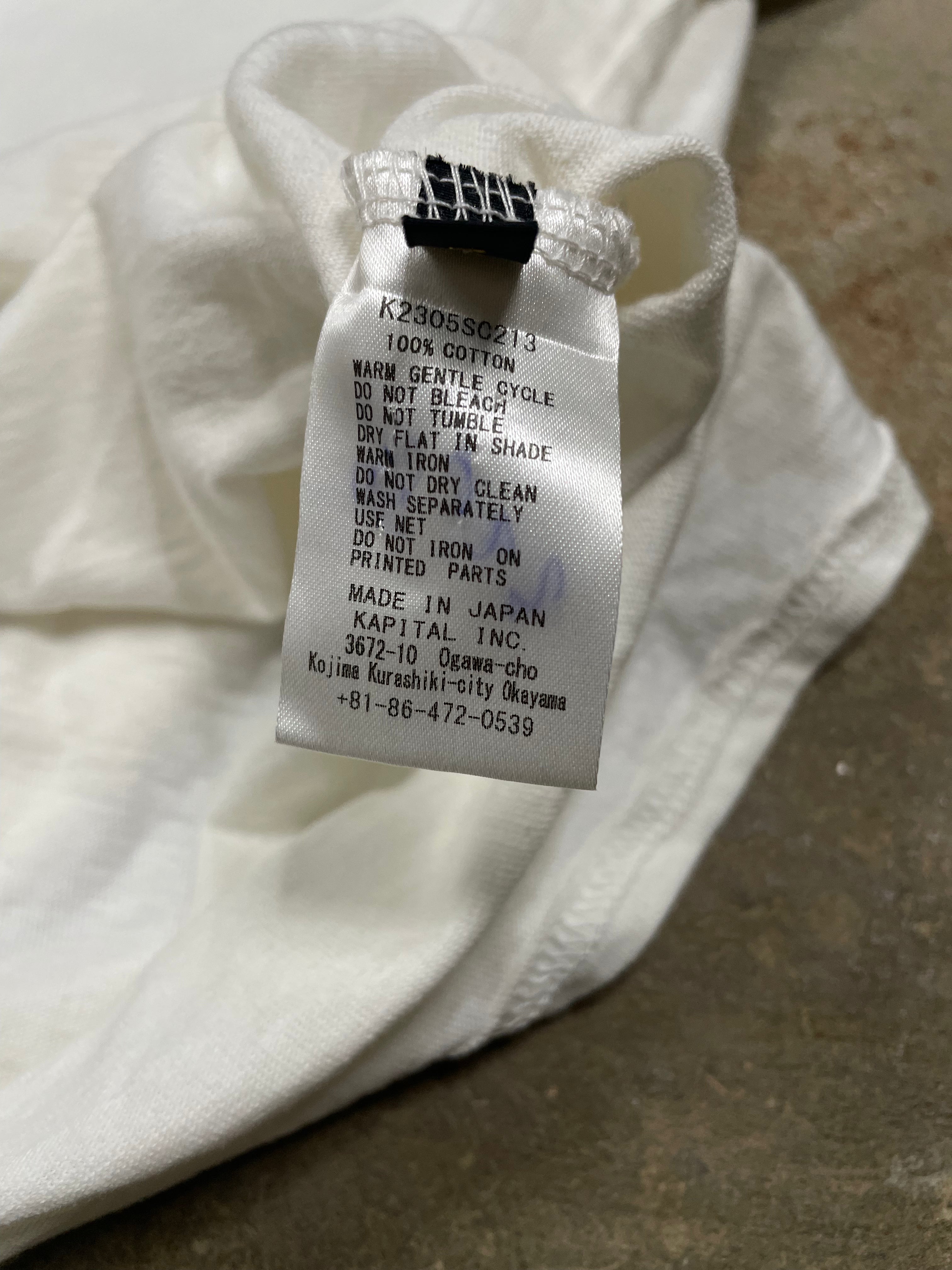 Kapital Zephyr Oversized Tee White Used 1 (Small)