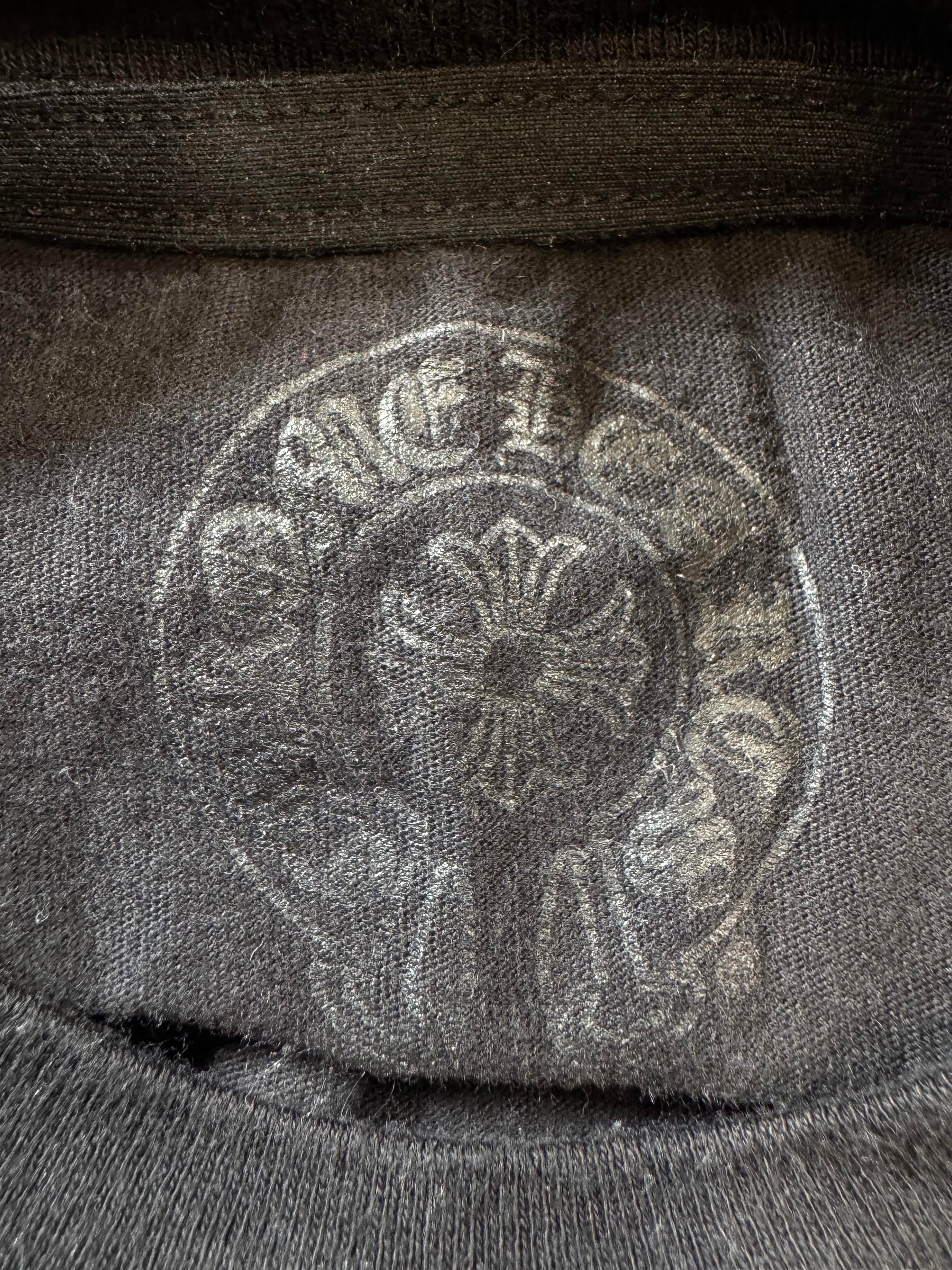 Chrome Hearts Scroll Logo Black & White Long Sleeve