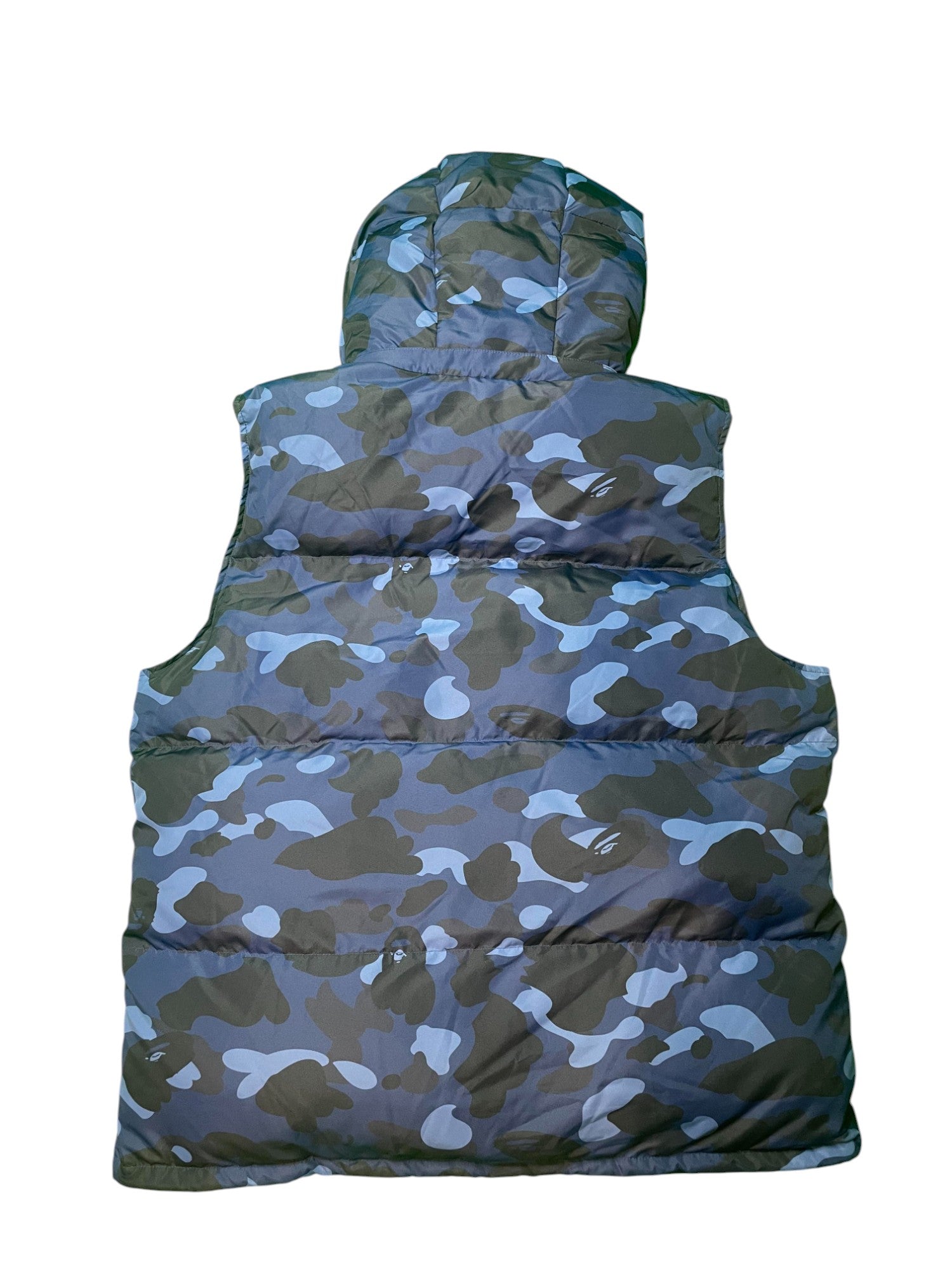 BAPE Blue Camo Puffer Vest