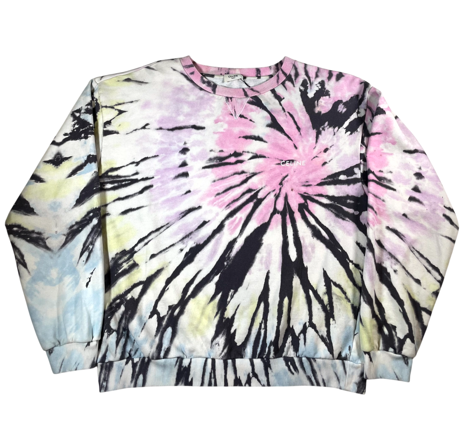 Celine Crewneck Tie Dye Sweatshirt