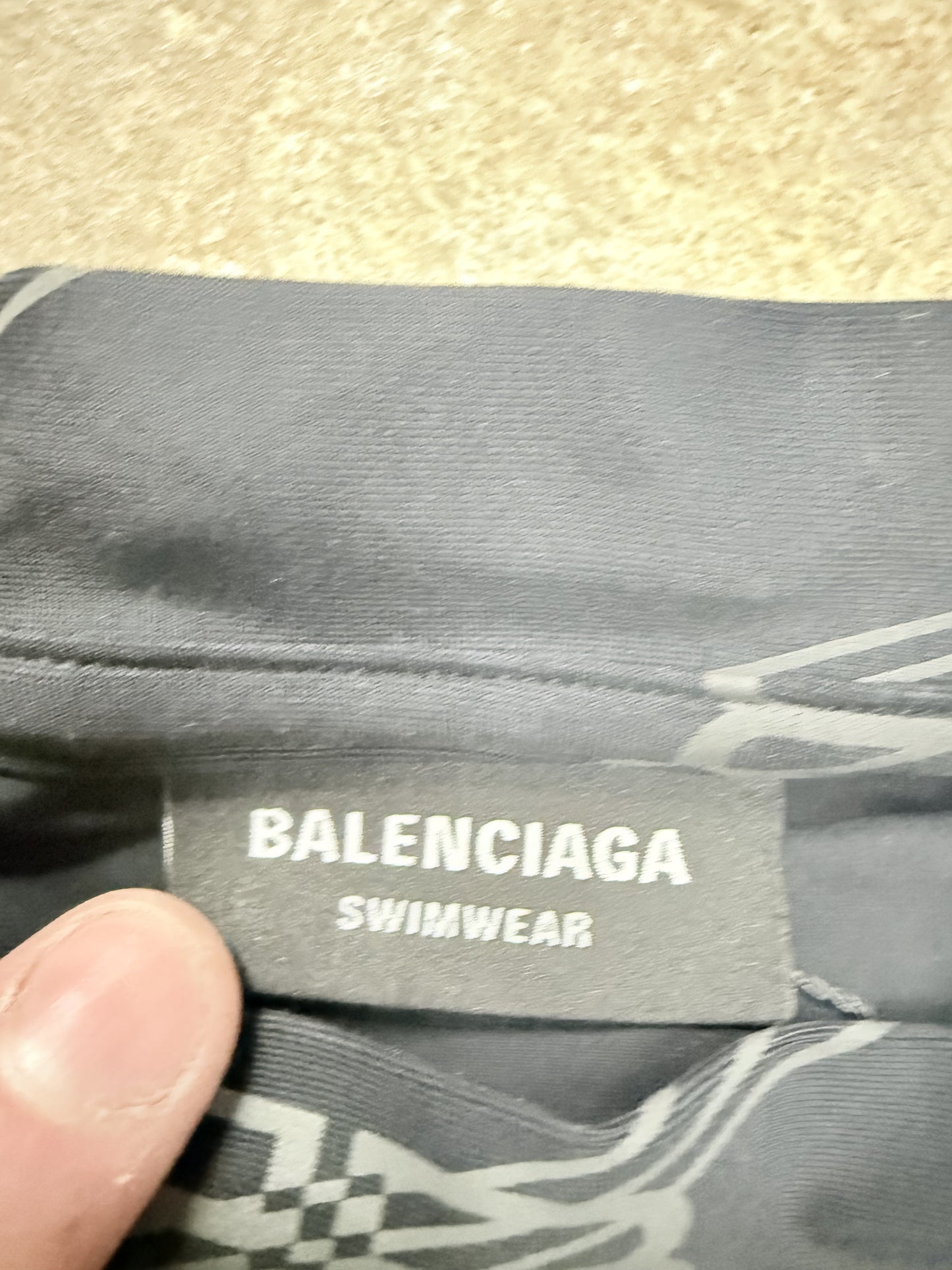 Balenciaga Swimwear Tee Brown Mono Used OSFM