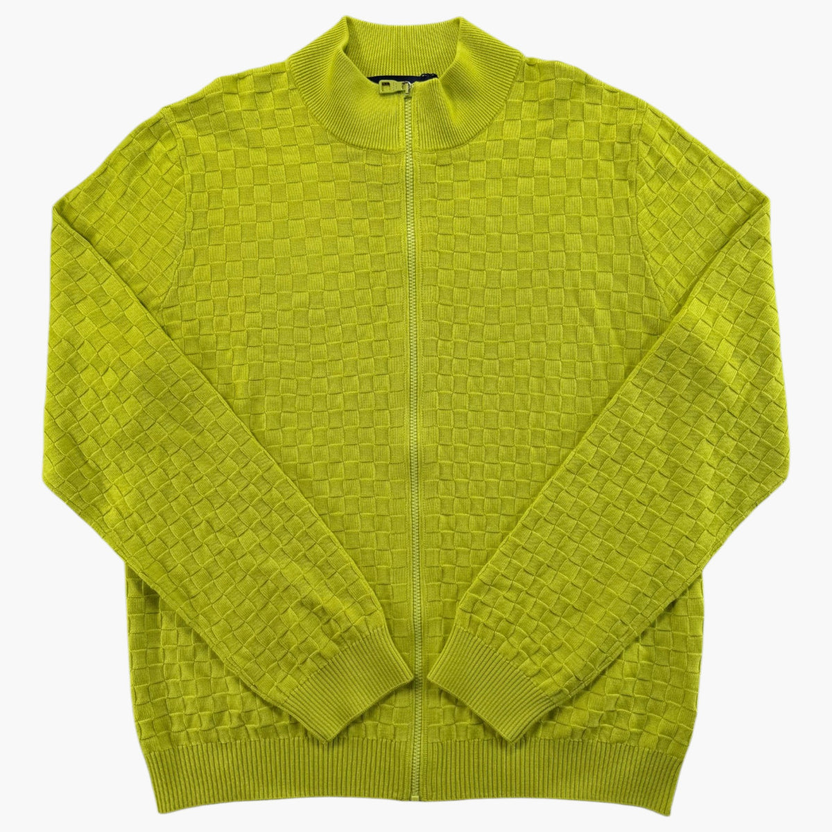 Louis Vuitton Lime Damier Knit Zip Up