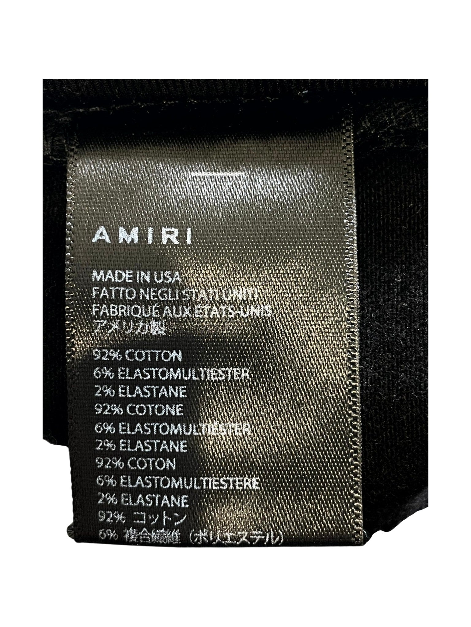 Amiri Crystal Black & Blue Jeans
