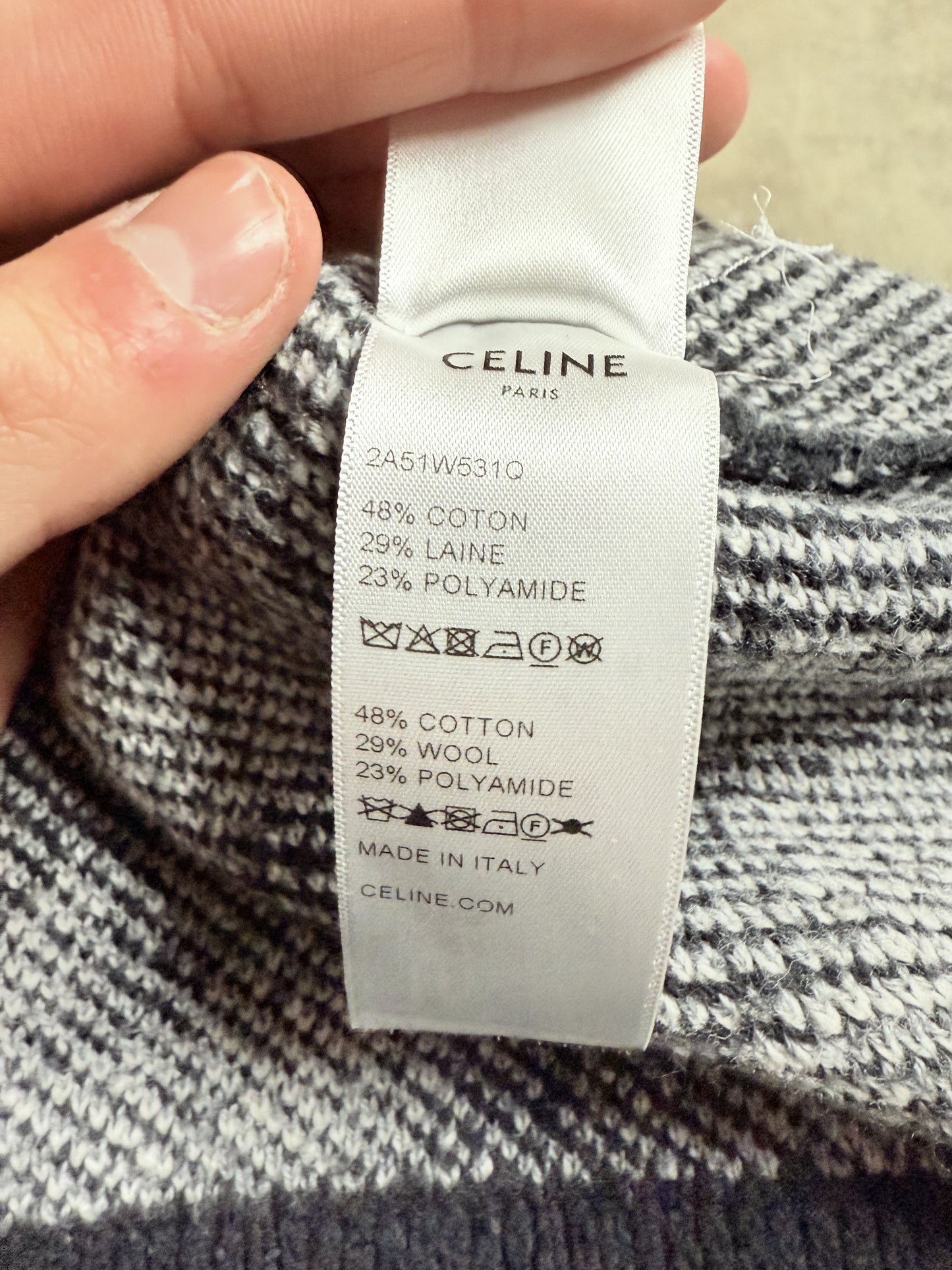 Celine Dog Cardigan Used Small