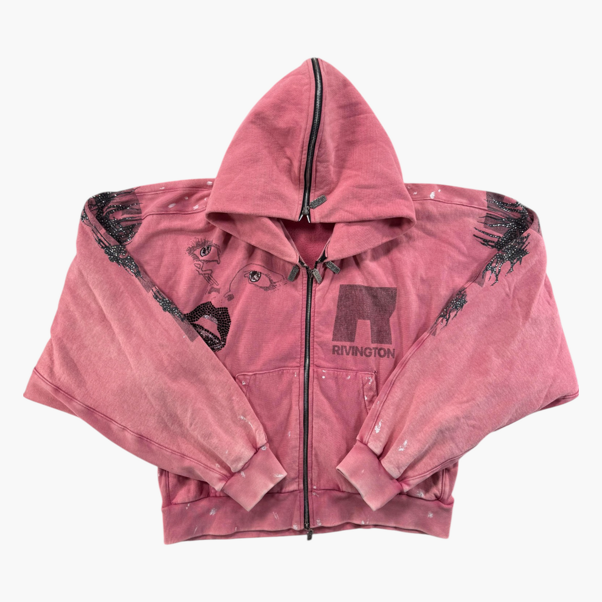 Rivington 123 x Manahatta Rhinestone Zip Up