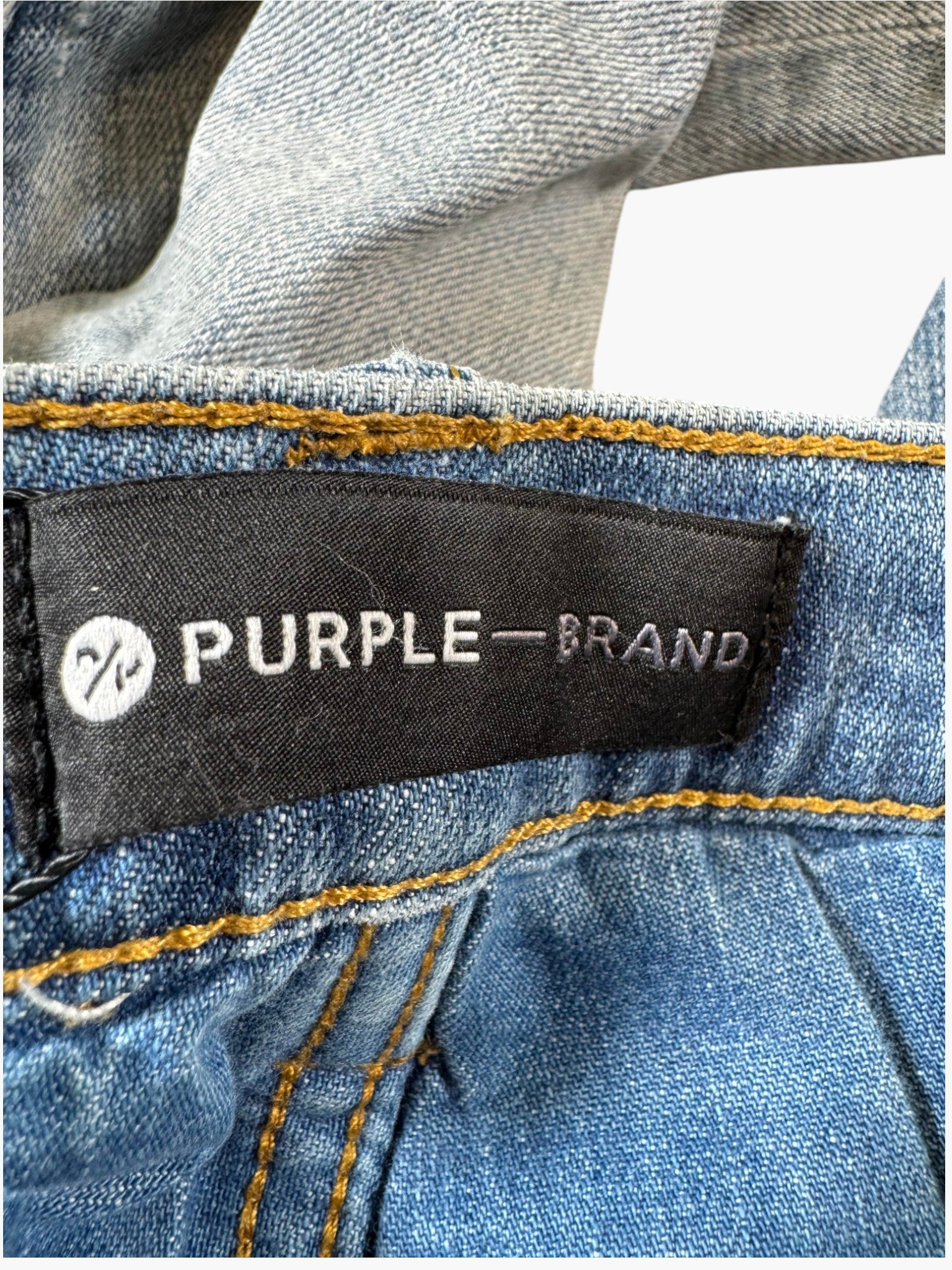Purple Brand Distressed  Light Wash Jeans