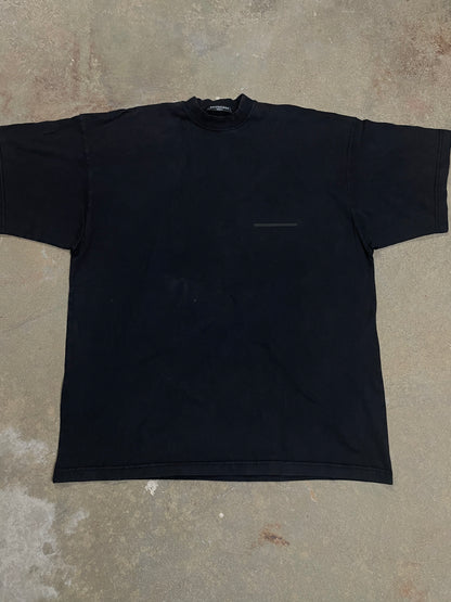 Balenciaga Cross Out Tee Faded Black New 1 (Fits Oversized Small) With Tags