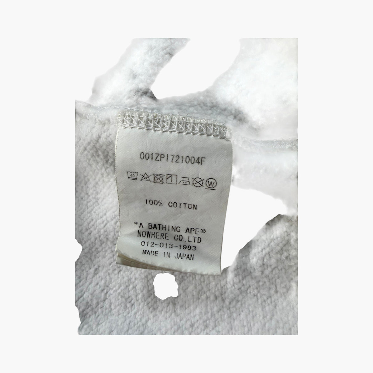 BAPE USA Flag Shark White Zip Up