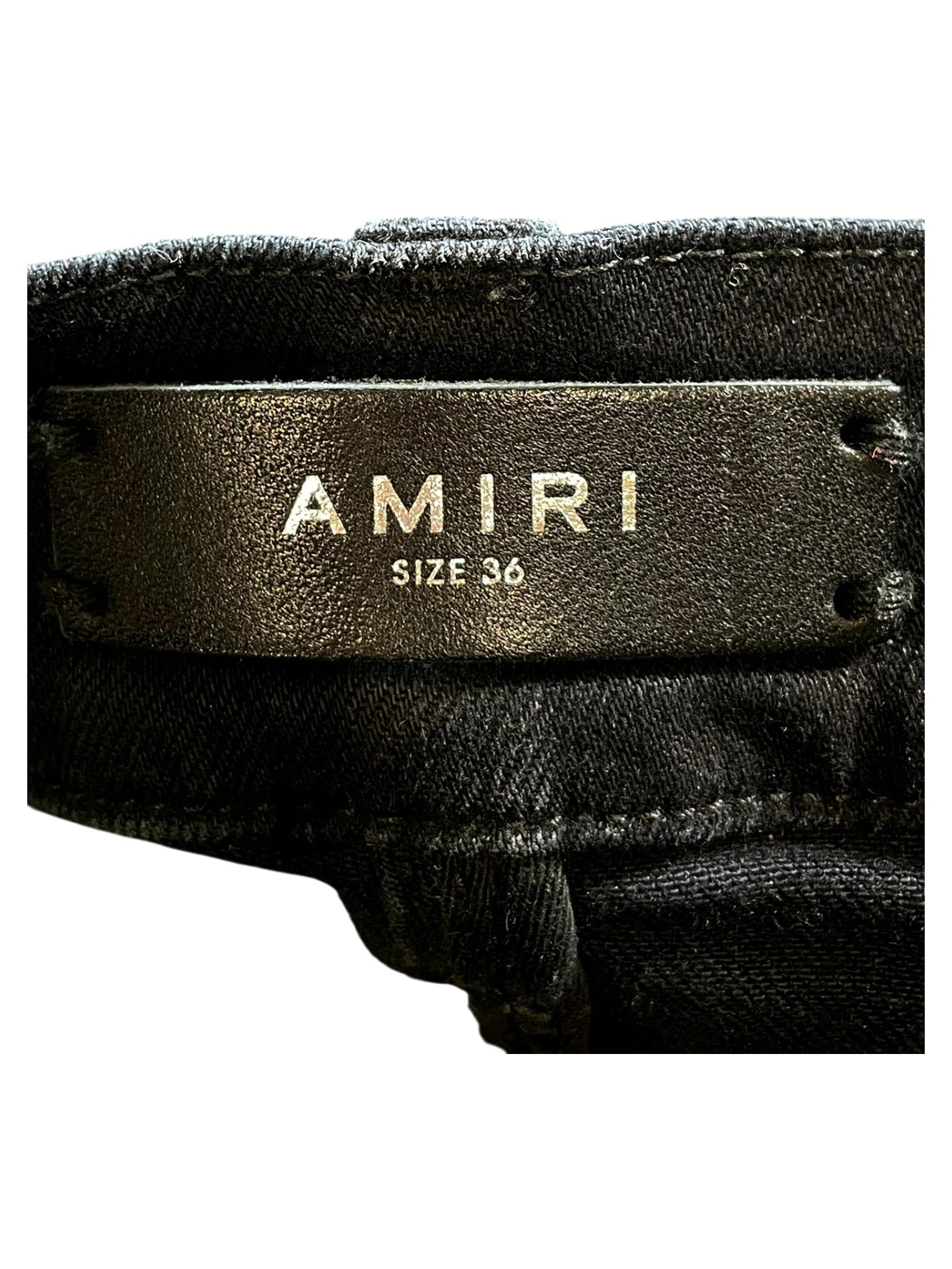 Amiri MX1 Paisley Patch Black & Brown Jeans