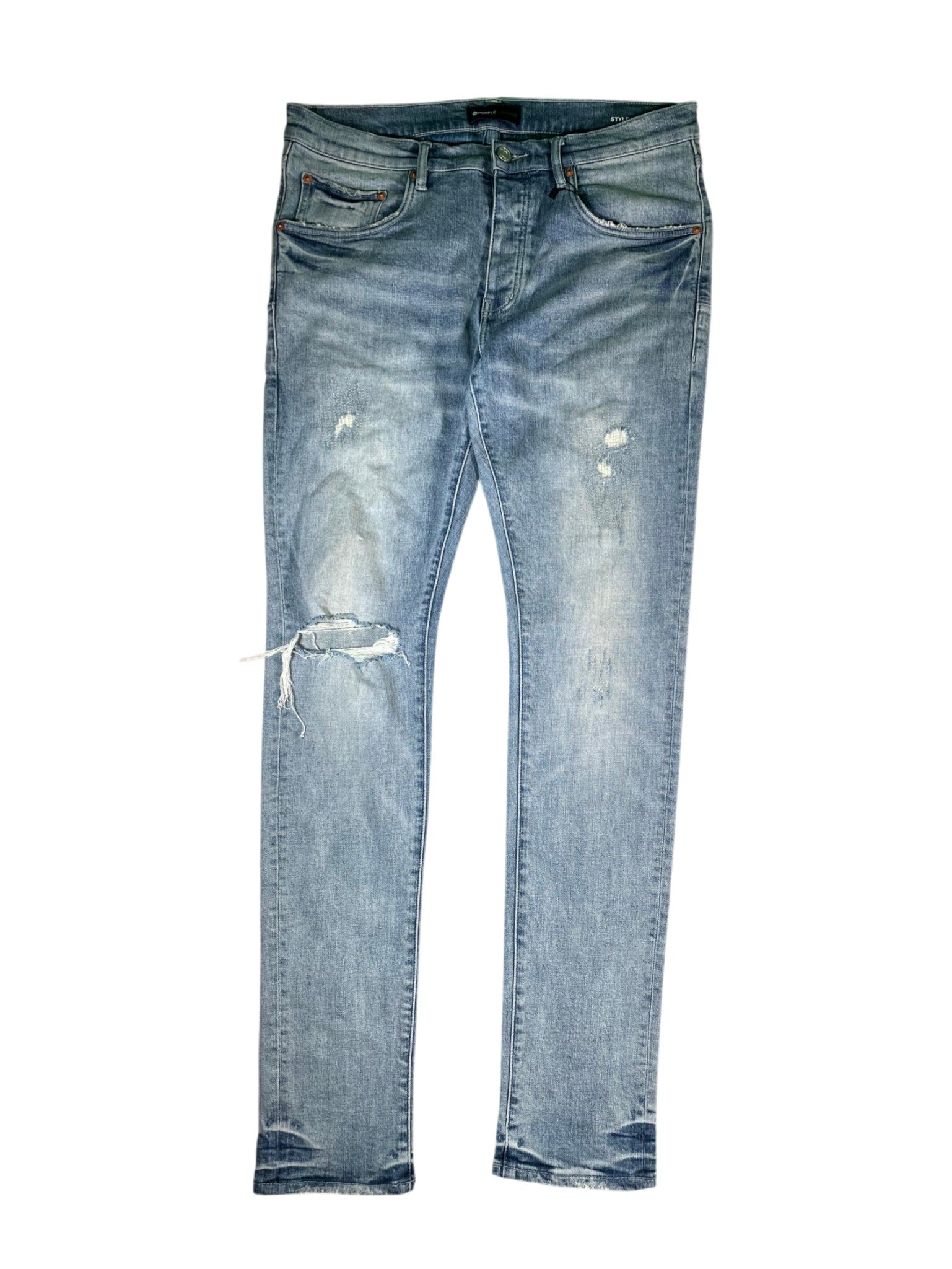 Purple Light Wash Jeans