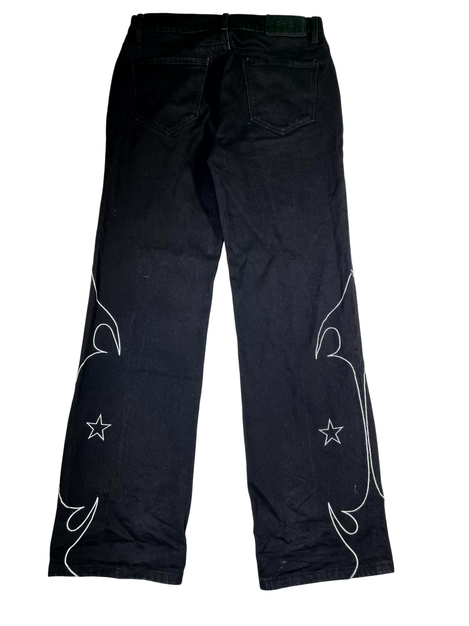 RTA Flames Black Jeans