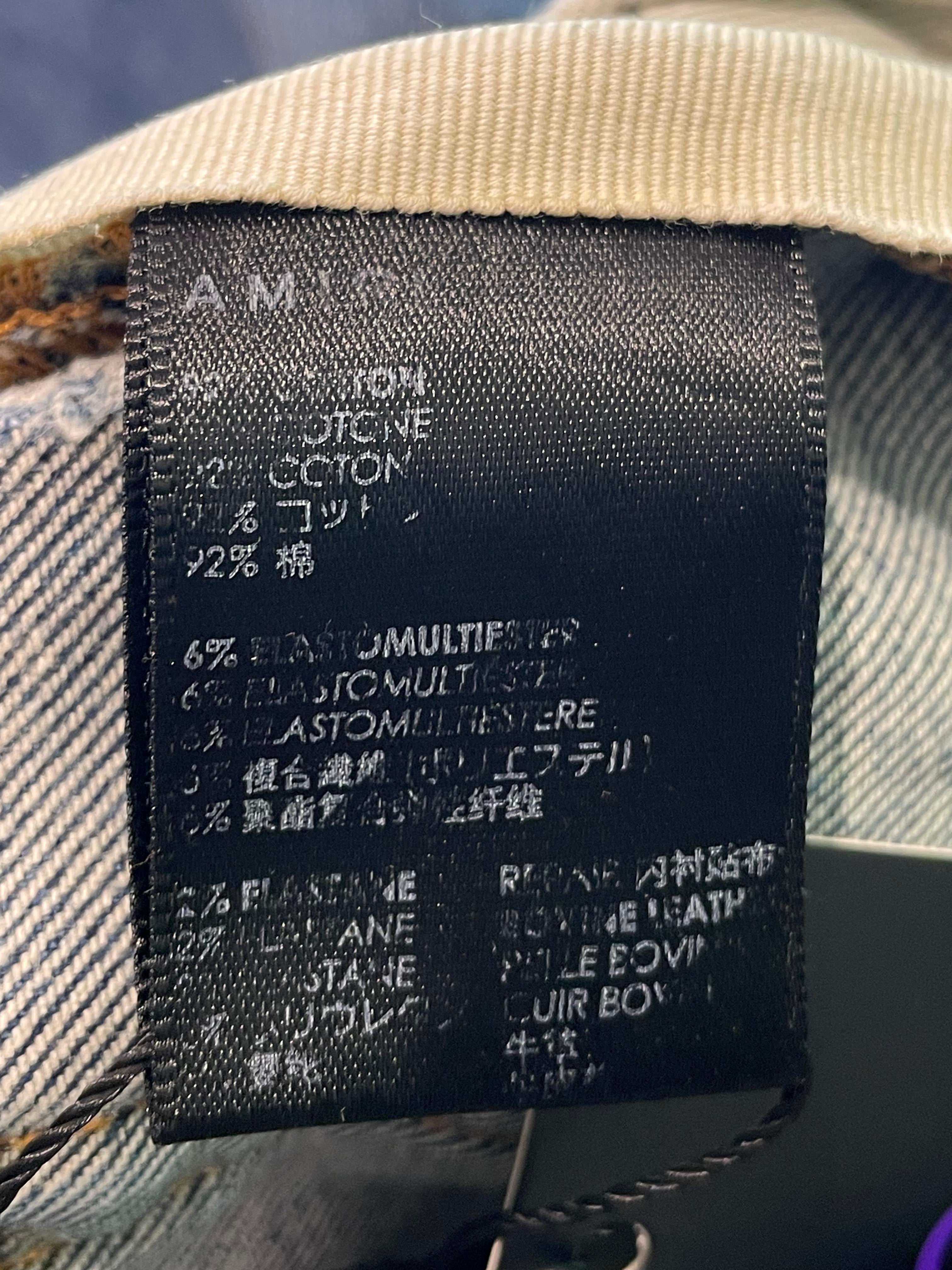 Amiri 'Patch MX1' Dark Wash & Black Jeans