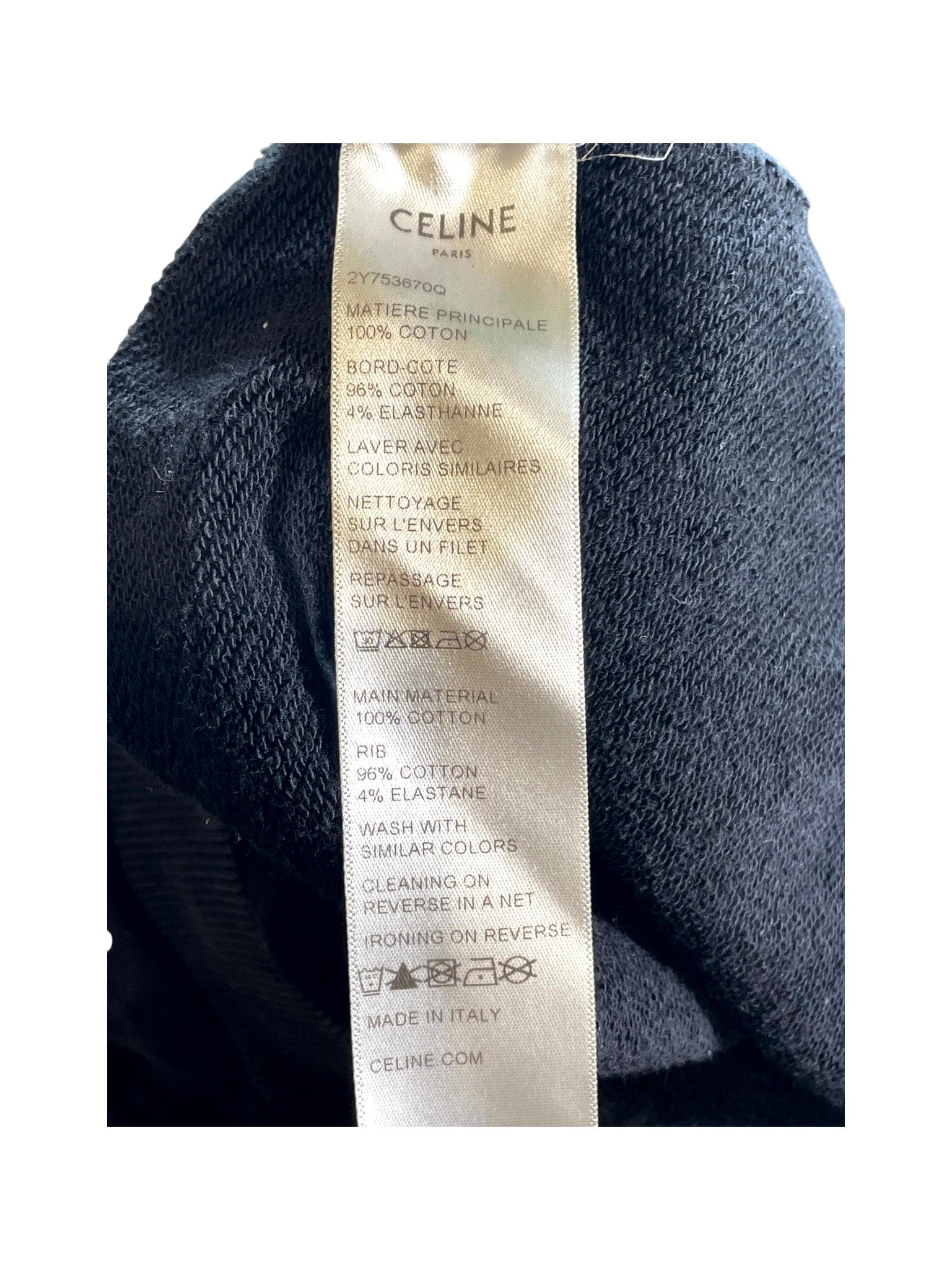 Celine "Gradient" Black, Pink & Yellow Hoodie