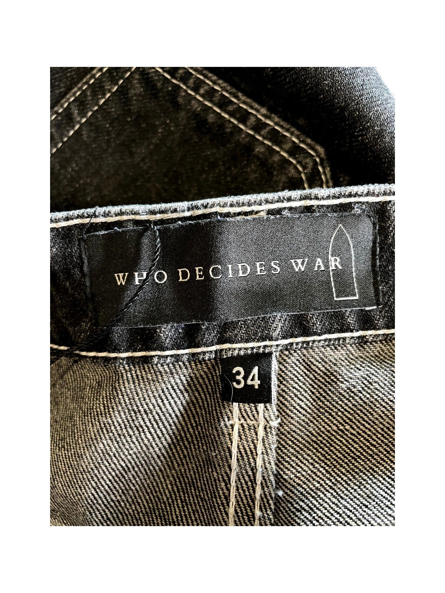 Who Decides War Flames  Black & Red Jeans